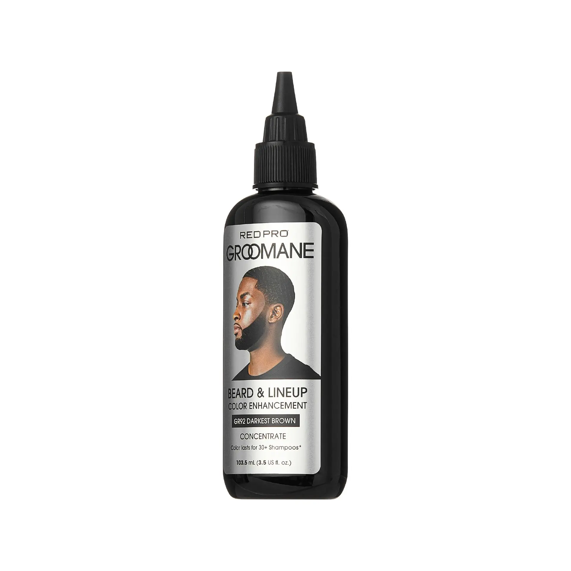 Red PRO Groomane Semi-Permanent Beard Dye Color Enhancement for Men’s Beards, Hairlines & Fades - Image 17