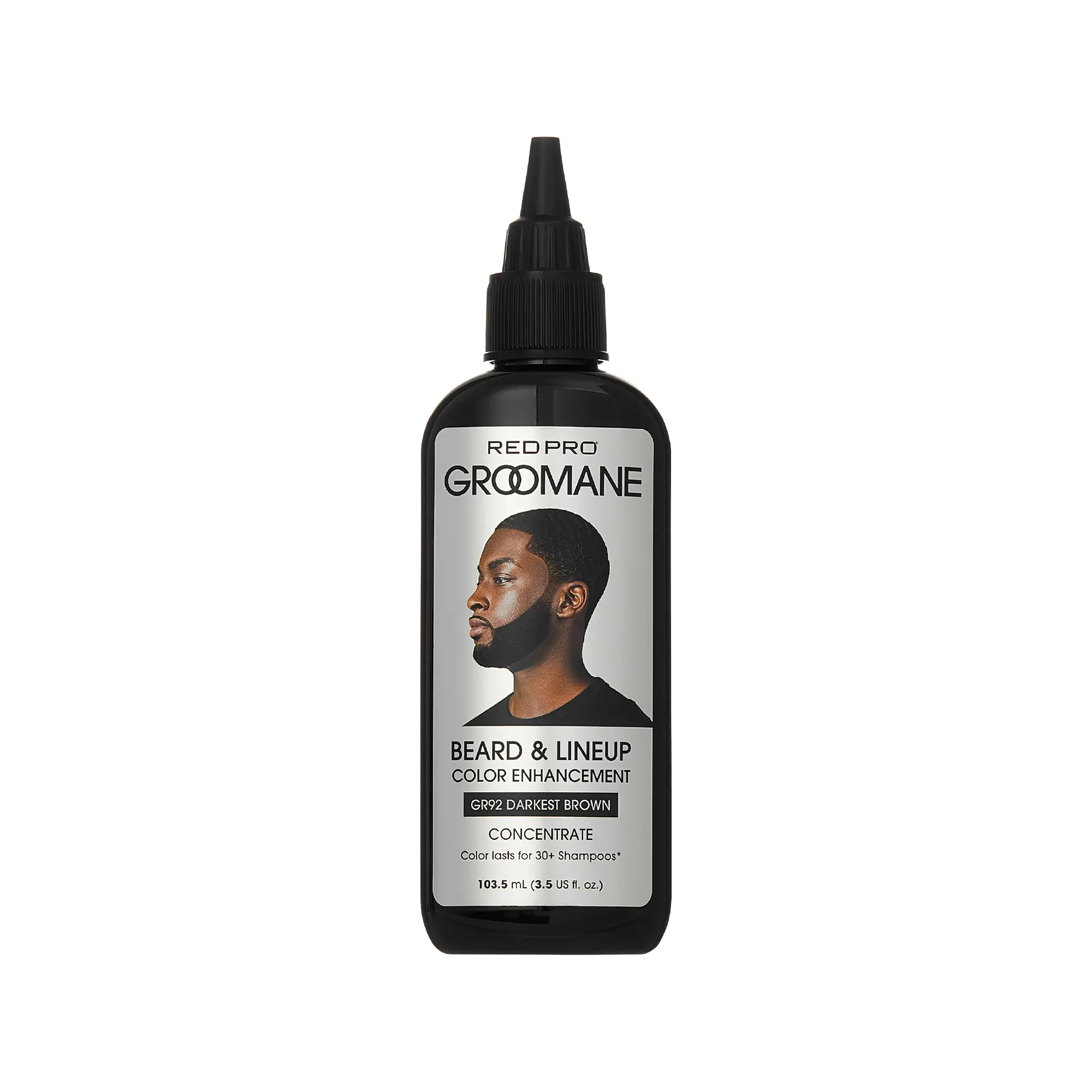 Red PRO Groomane Semi-Permanent Beard Dye Color Enhancement for Men’s Beards, Hairlines & Fades - Image 3