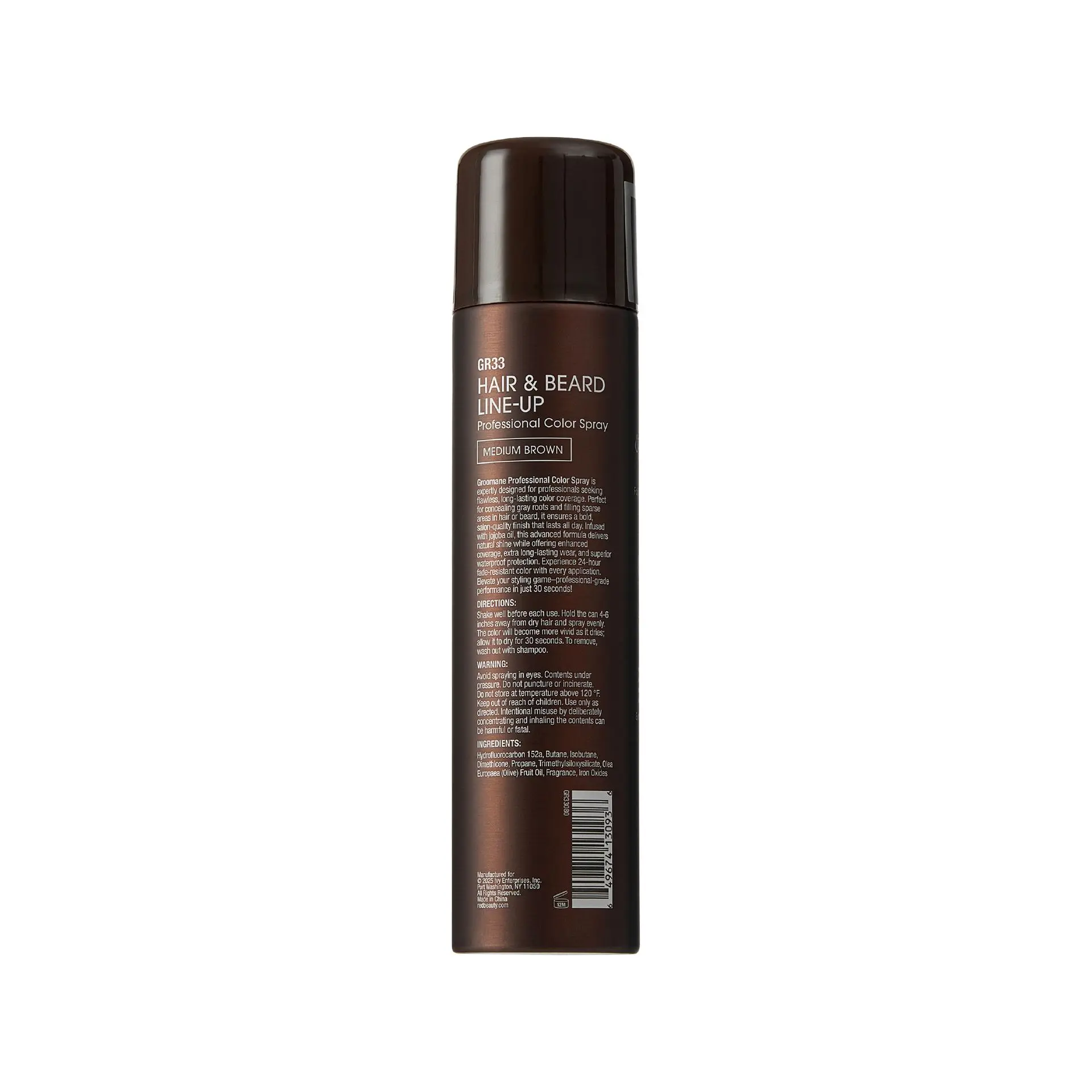 Red PRO Groomane Waterproof & Fade-Resistant Professional Temporary Color Spray For Hair, Beards & Lineup (6.6 oz.) - Image 12