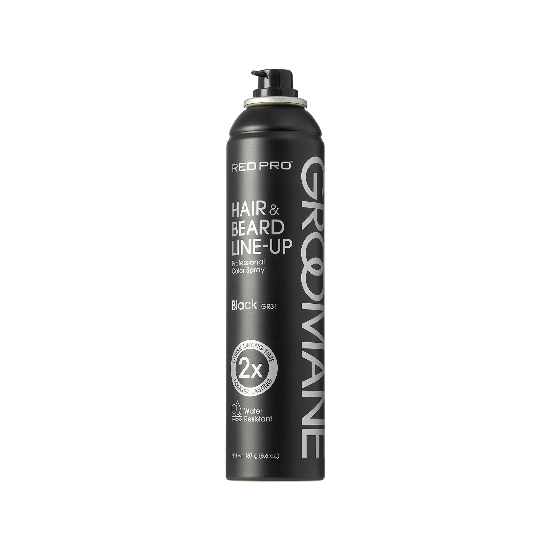 Red PRO Groomane Waterproof & Fade-Resistant Professional Temporary Color Spray For Hair, Beards & Lineup (6.6 oz.) - Image 21