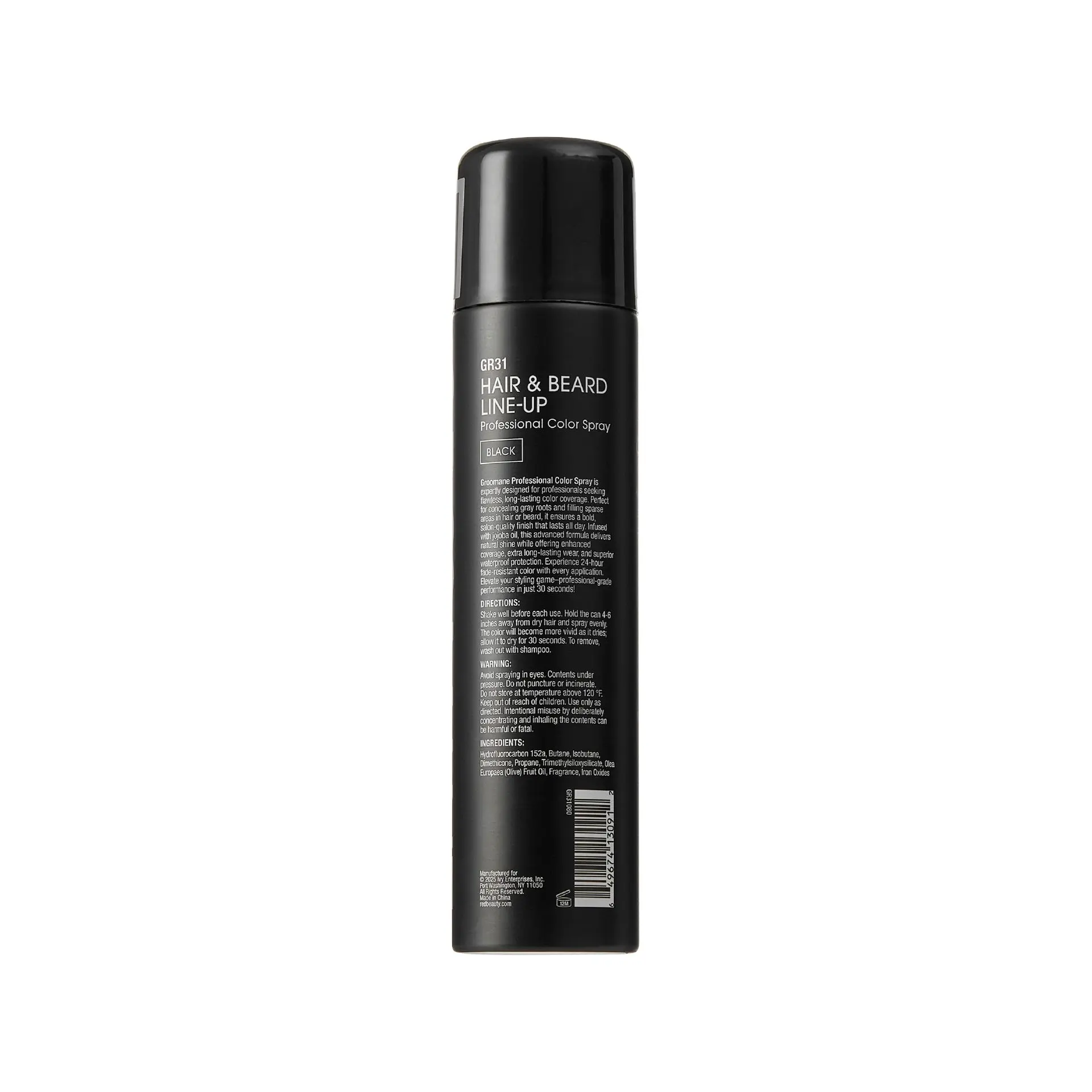 Red PRO Groomane Waterproof & Fade-Resistant Professional Temporary Color Spray For Hair, Beards & Lineup (6.6 oz.) - Image 22