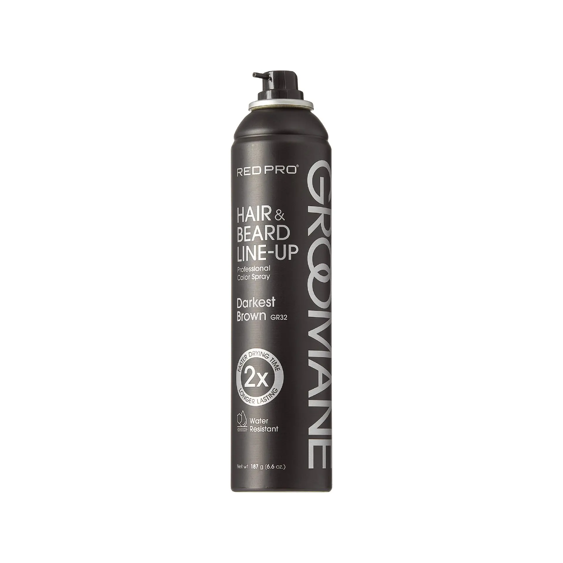 Red PRO Groomane Waterproof & Fade-Resistant Professional Temporary Color Spray For Hair, Beards & Lineup (6.6 oz.) - Image 8