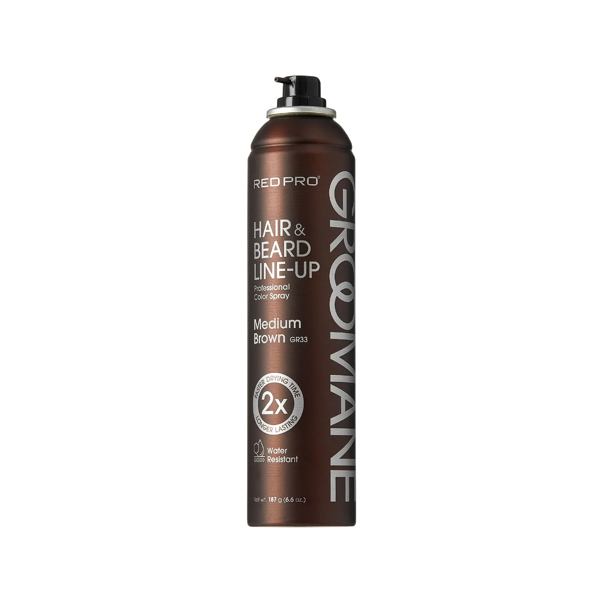 Red PRO Groomane Waterproof & Fade-Resistant Professional Temporary Color Spray For Hair, Beards & Lineup (6.6 oz.) - Image 9