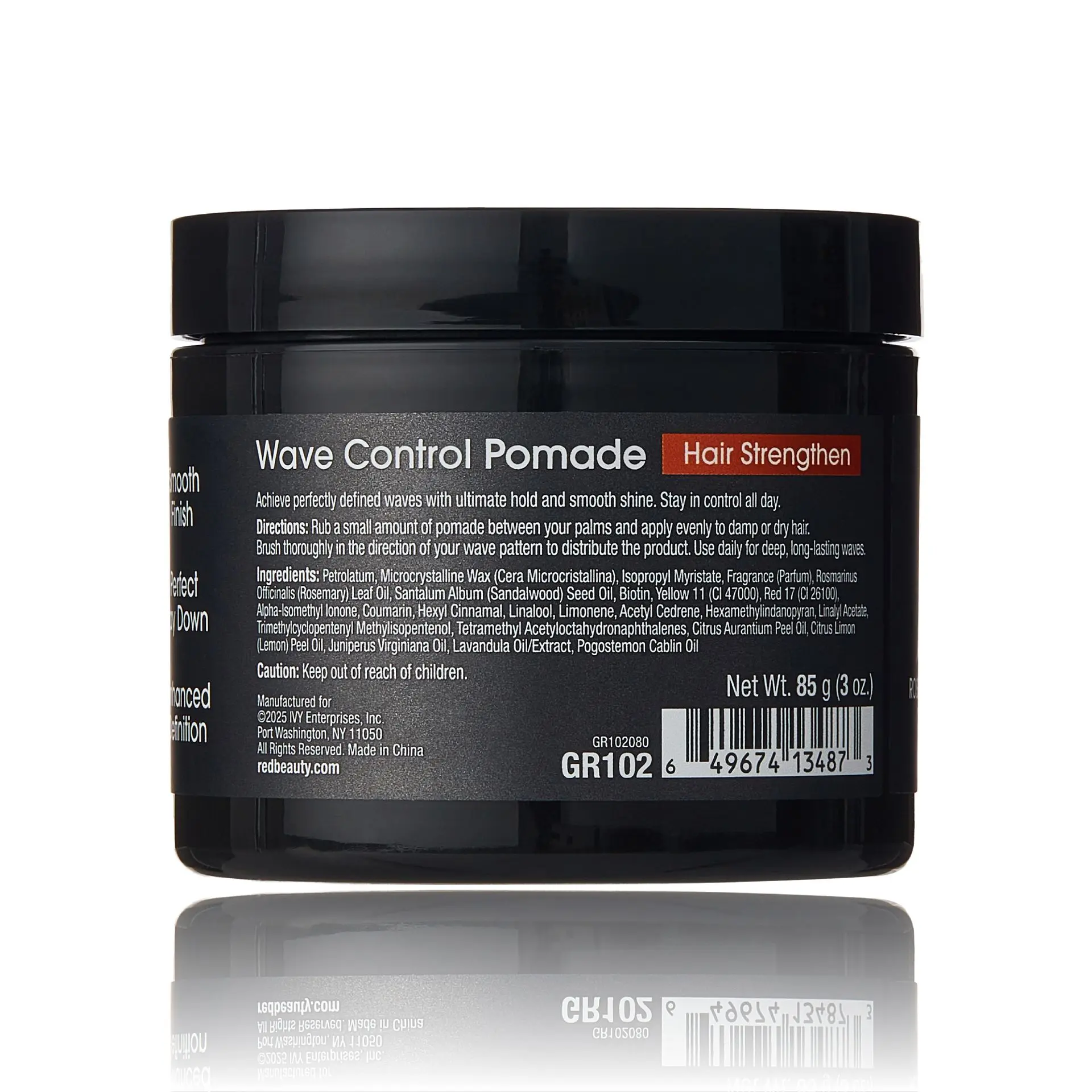 Red PRO Groomane Wave Control Pomade - Ultimate Hold, Moisture & Shine - Image 12