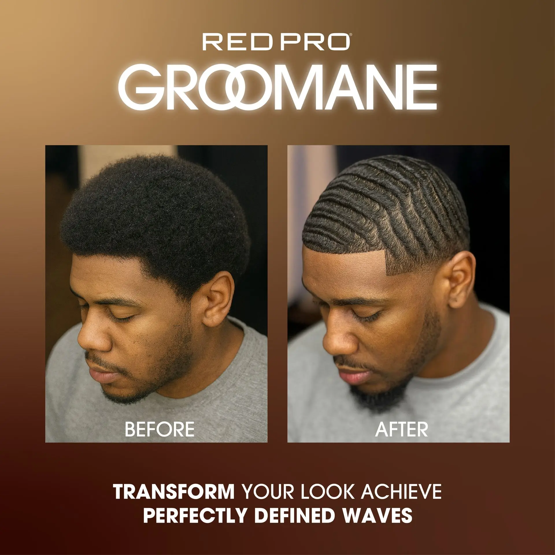 Red PRO Groomane Wave Control Pomade - Ultimate Hold, Moisture & Shine - Image 6