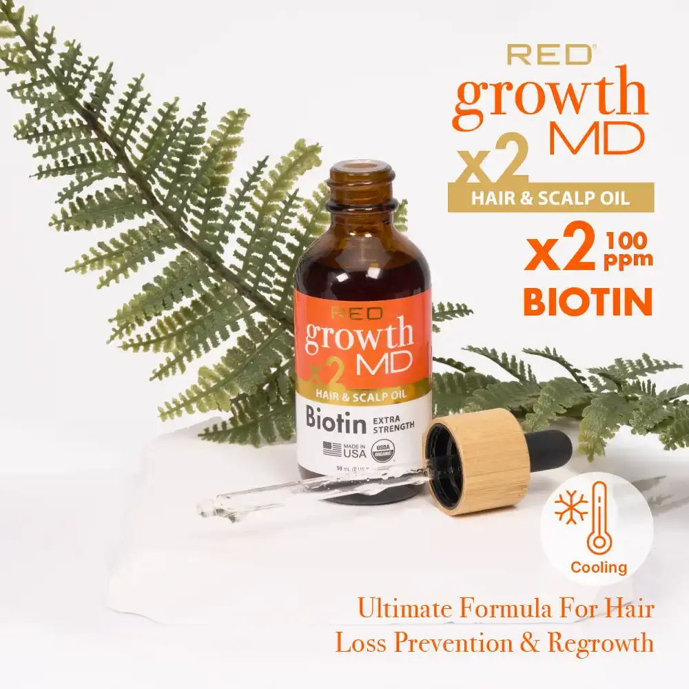RED by KISS Growth MD Extra Strength Hair & Scalp Oil with Biotin & Rosemary - Image 3