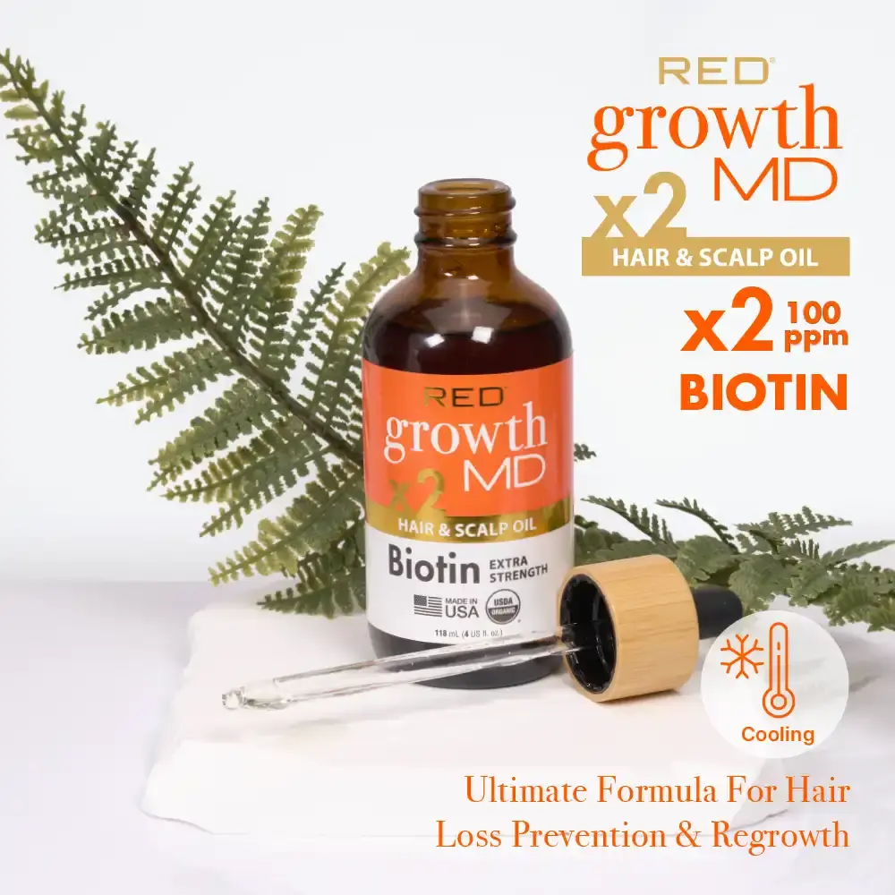 RED by KISS Growth MD Extra Strength Hair & Scalp Oil with Biotin & Rosemary - Image 4
