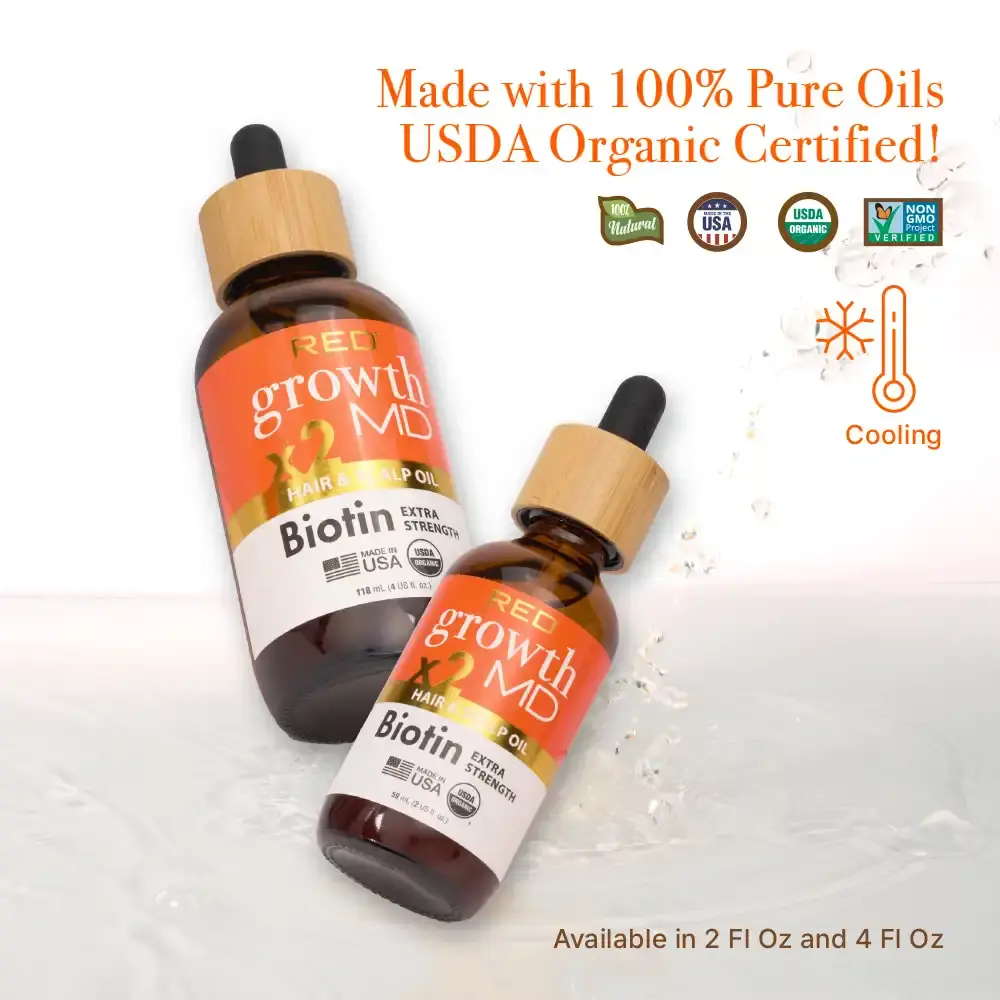 RED by KISS Growth MD Extra Strength Hair & Scalp Oil with Biotin & Rosemary - Image 6