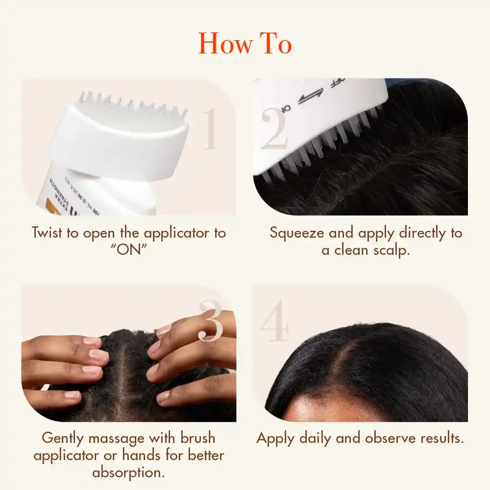 RED by KISS GrowthMD Extra Strength Scalp Treatment Ampoule with Biotin & Brush Applicator - Image 5