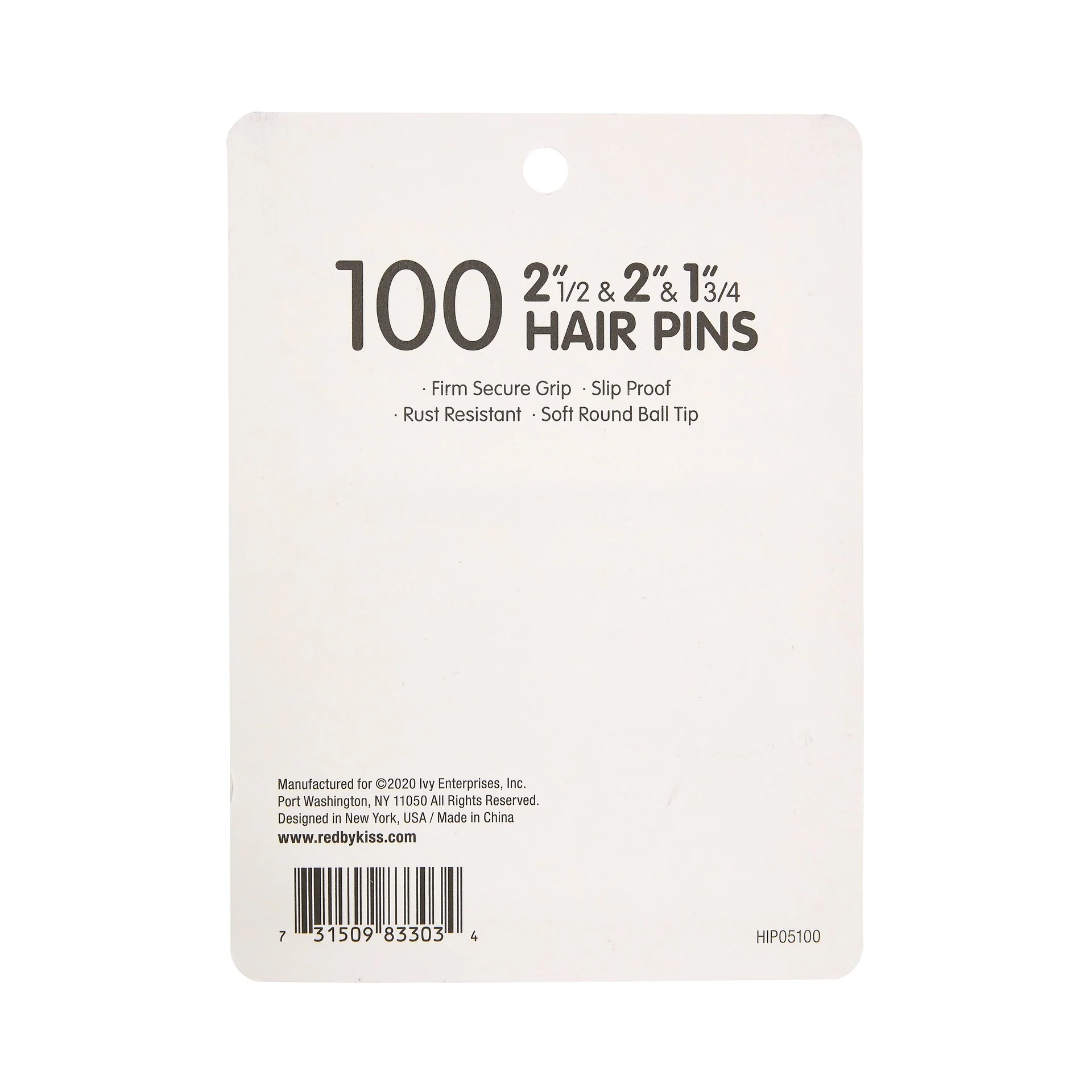 RED by KISS Hair Pins 2 1/2"& 2" & 1 3/4" (100pcs) - Image 2
