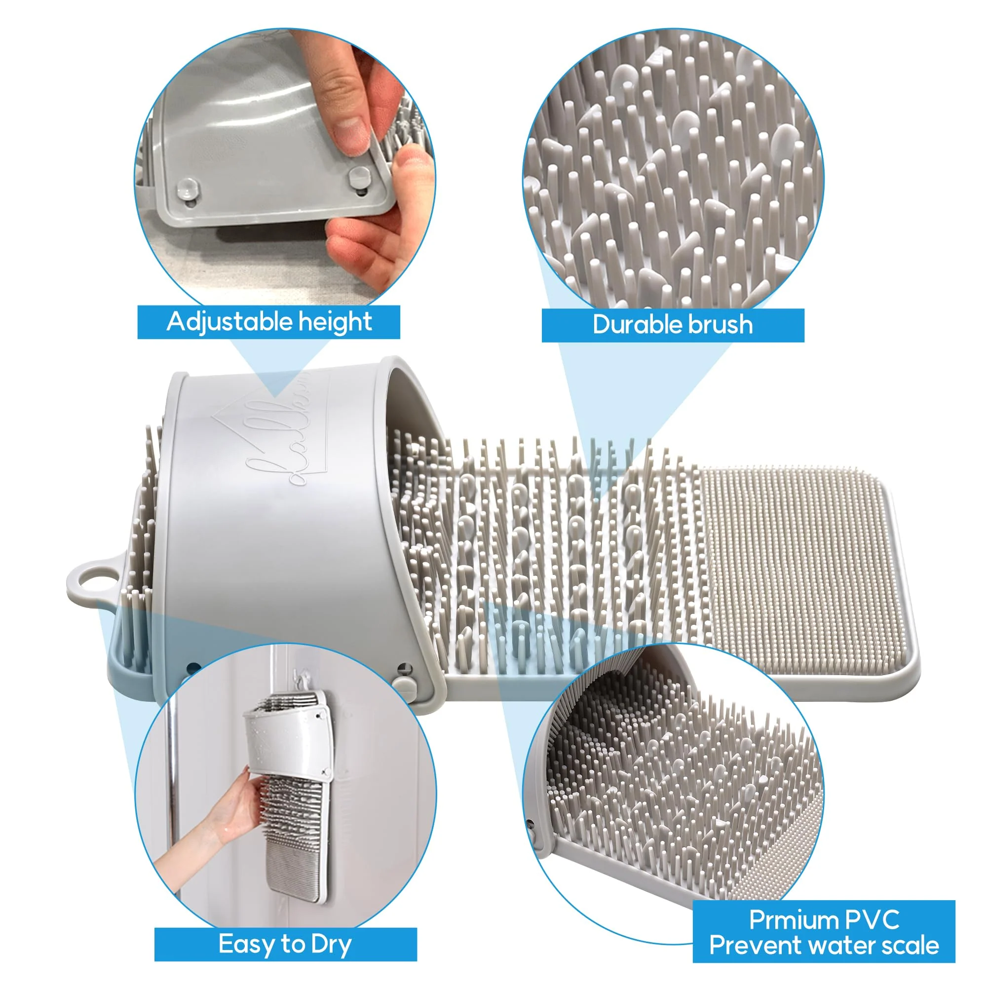 Ballon Hands-Free Foot Scrubber & Massager For Shower - Non-Slip, Ideal for Back Pain & Pregnancy - Image 3