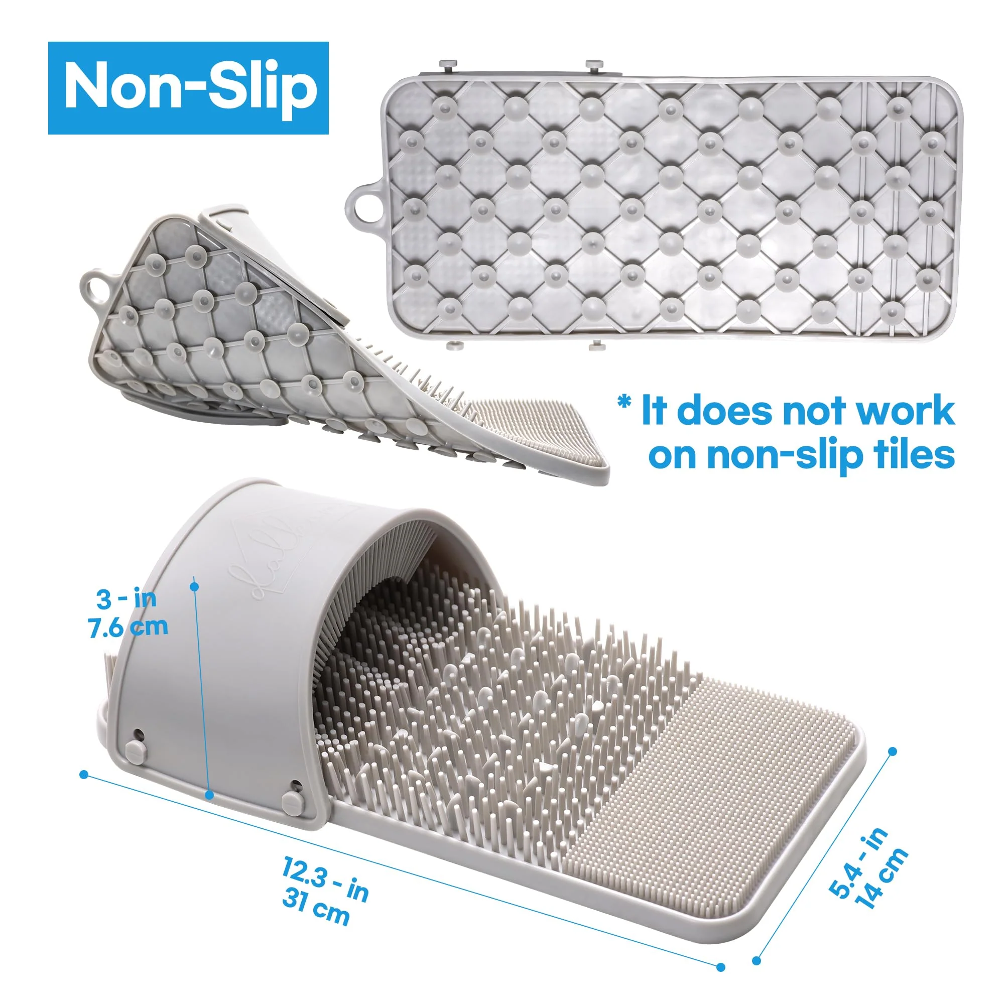 Ballon Hands-Free Foot Scrubber & Massager For Shower - Non-Slip, Ideal for Back Pain & Pregnancy - Image 7