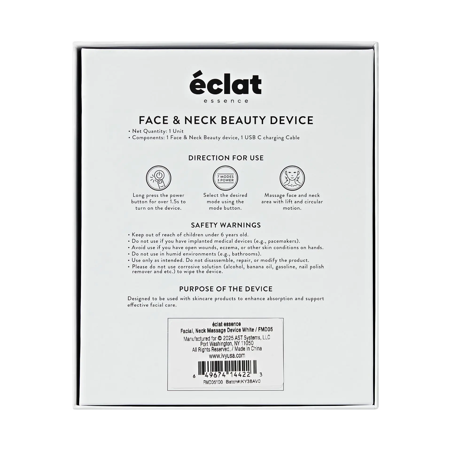 éclat Heated Face & Neck Massager with 7 LED Light Therapy – Sculpt, Lift & Illuminate - Image 12