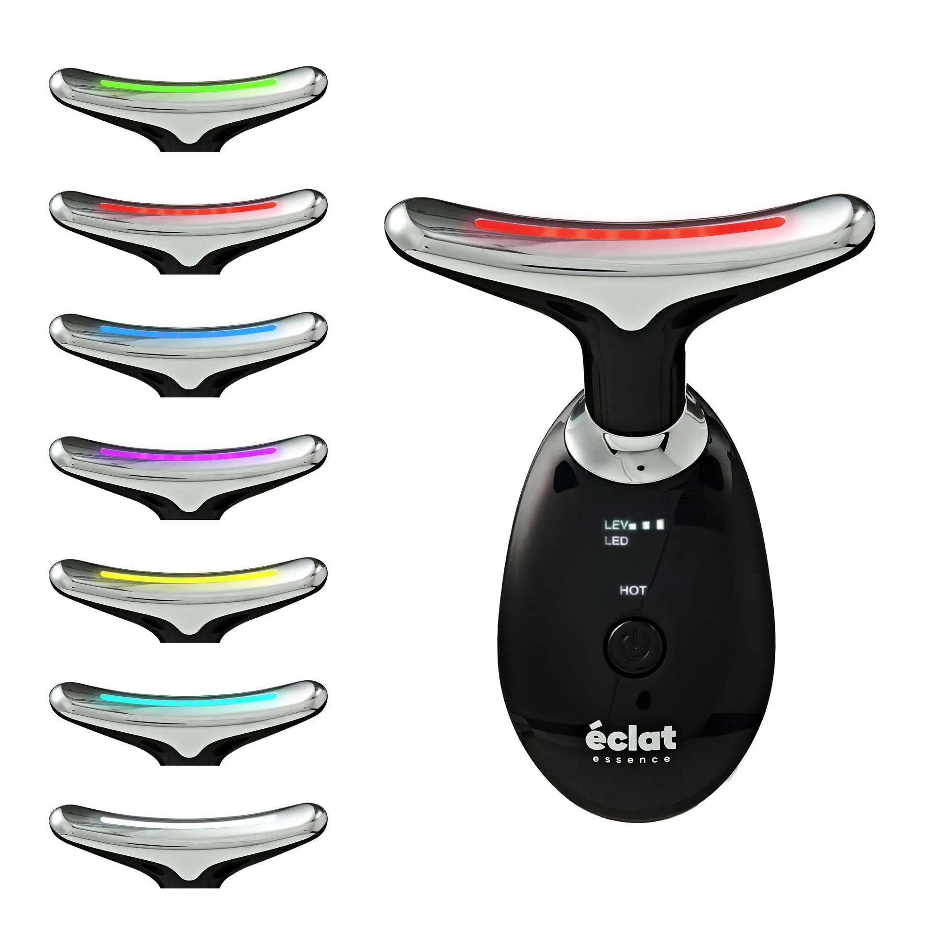 éclat Heated Face & Neck Massager with 7 LED Light Therapy – Sculpt, Lift & Illuminate - Image 20