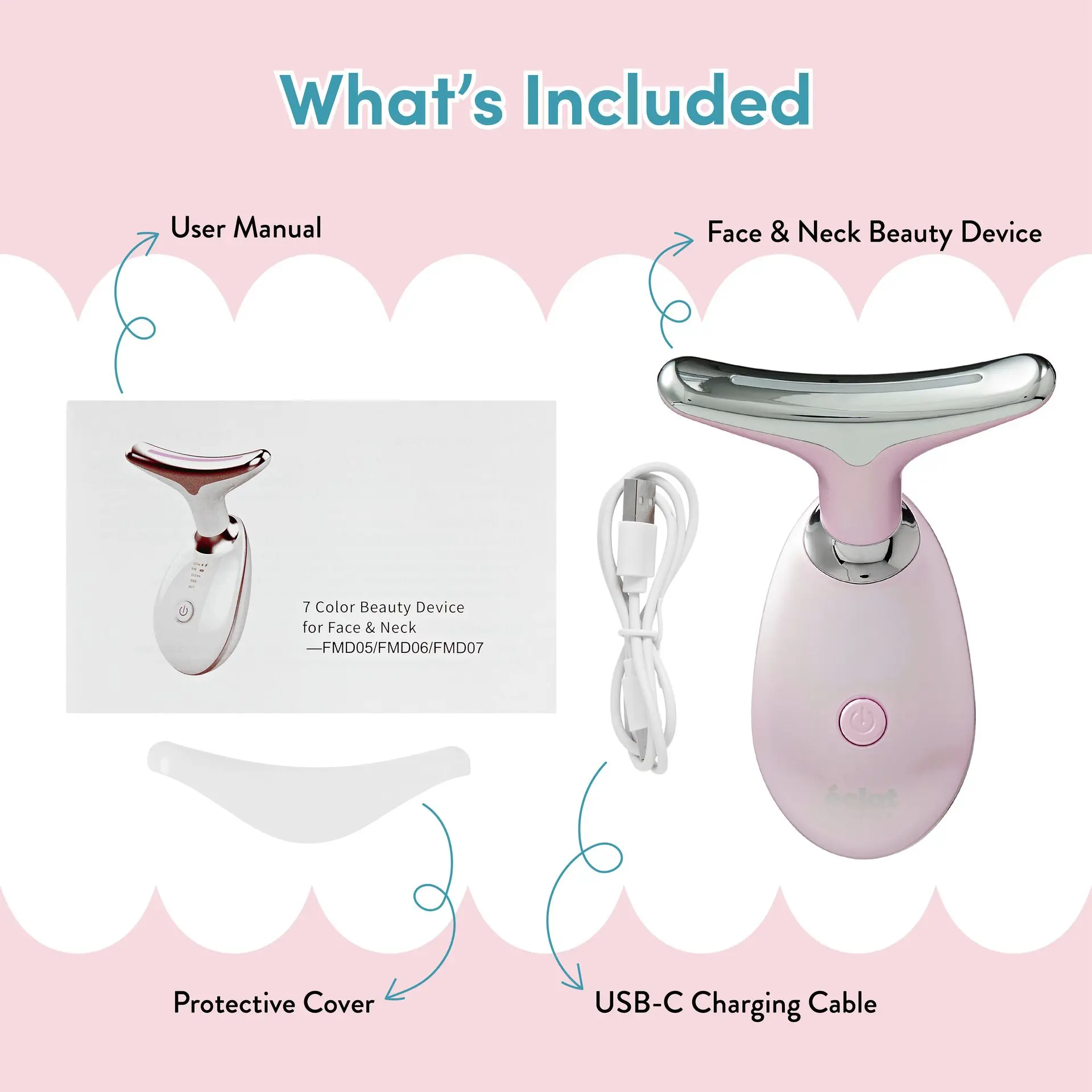 éclat Heated Face & Neck Massager with 7 LED Light Therapy – Sculpt, Lift & Illuminate - Image 31