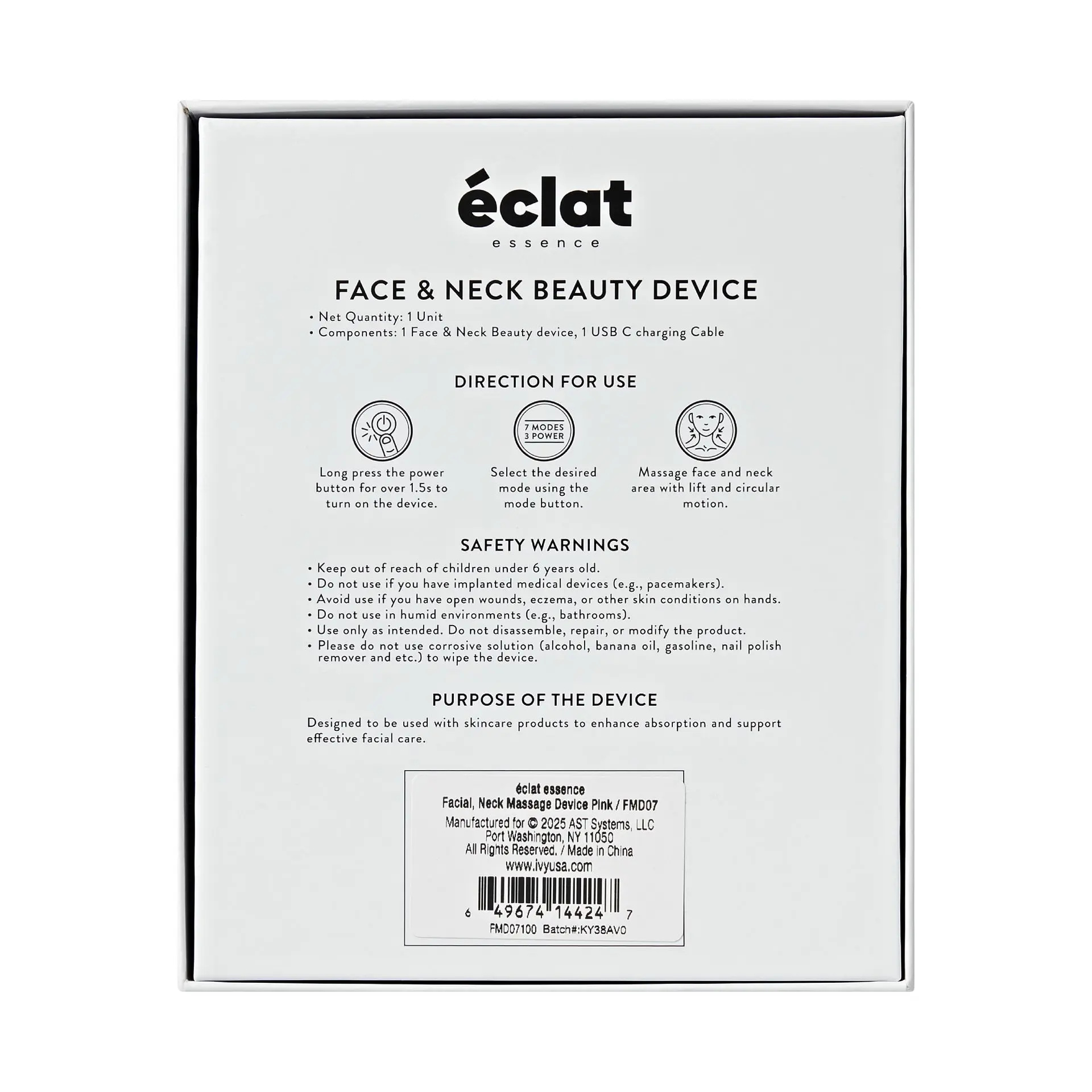 éclat Heated Face & Neck Massager with 7 LED Light Therapy – Sculpt, Lift & Illuminate - Image 35