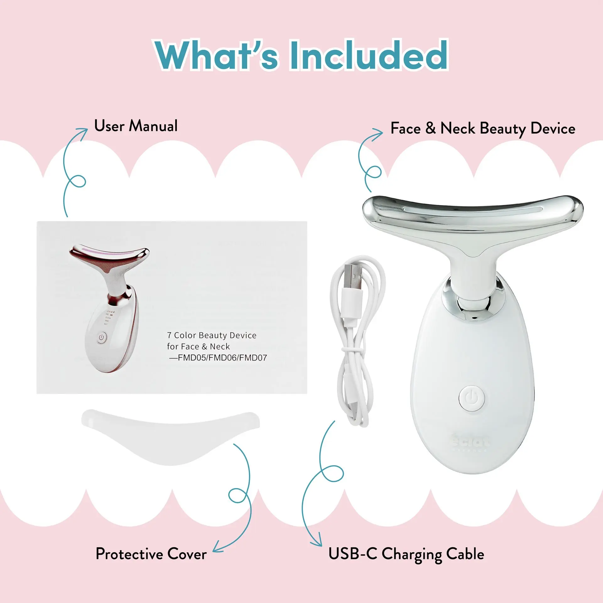 éclat Heated Face & Neck Massager with 7 LED Light Therapy – Sculpt, Lift & Illuminate - Image 7