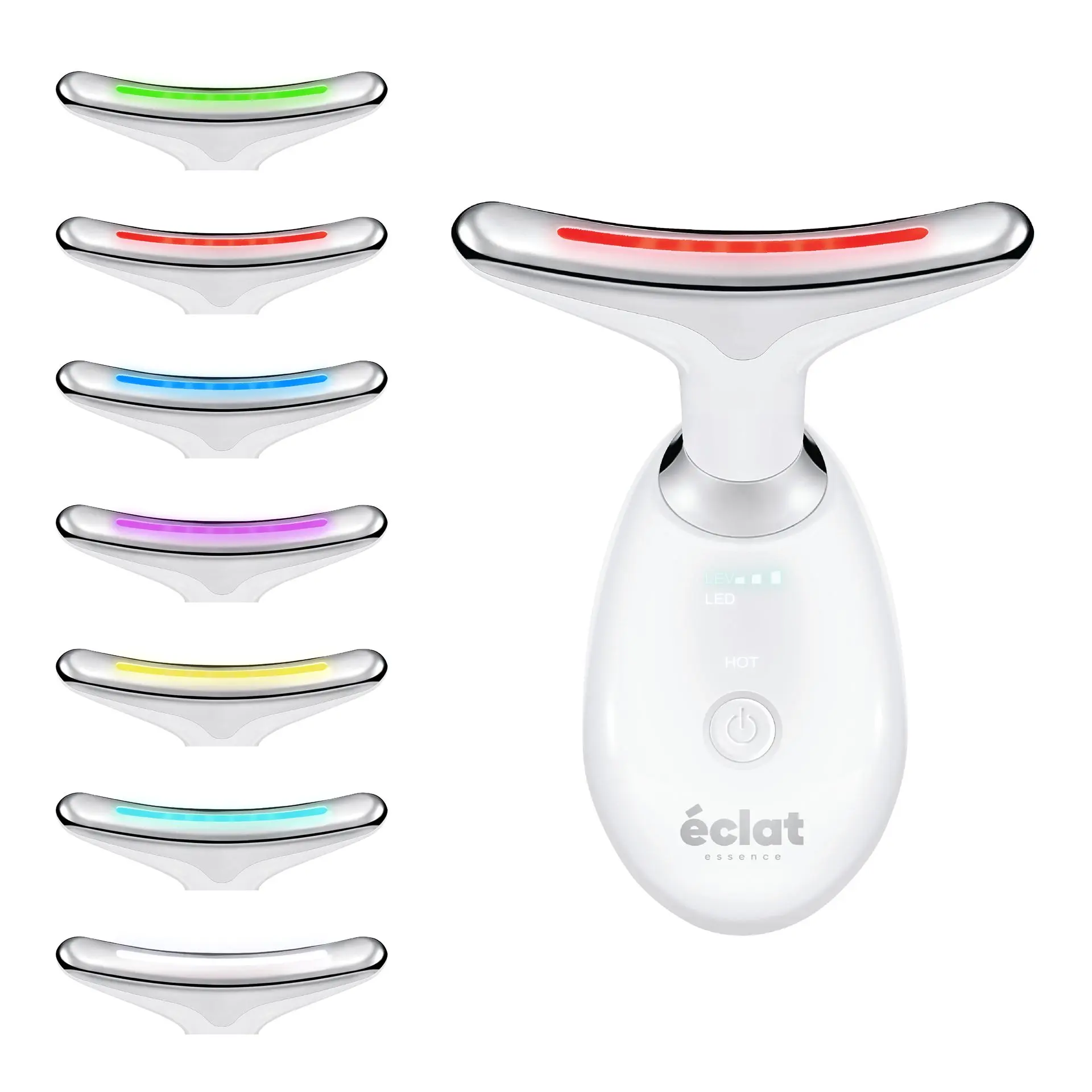 éclat Heated Face & Neck Massager with 7 LED Light Therapy – Sculpt, Lift & Illuminate - Image 8