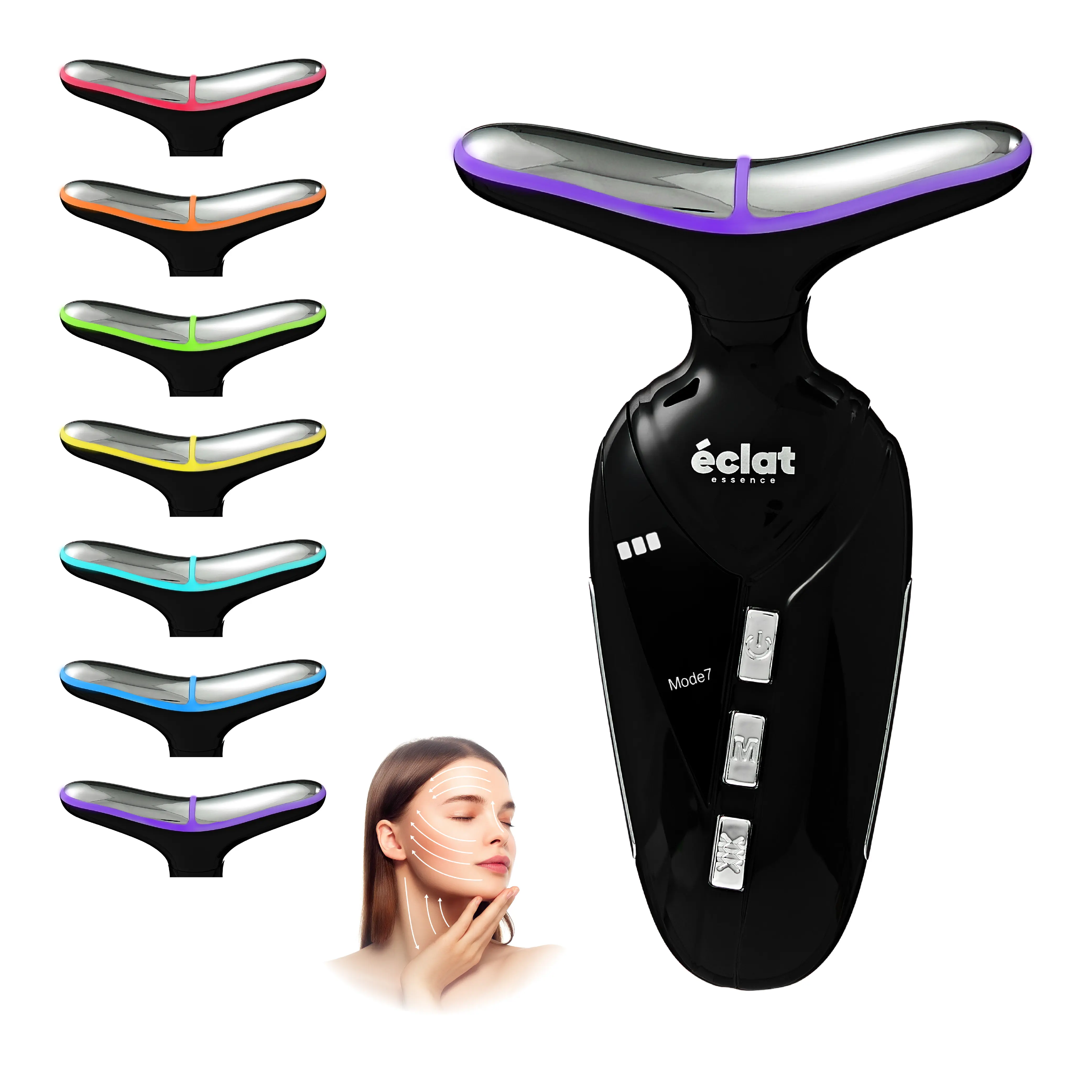 éclat Heated Facial Massager with 7 LED Light Therapy – Lift, Firm & Revive Your Skin - Image 13