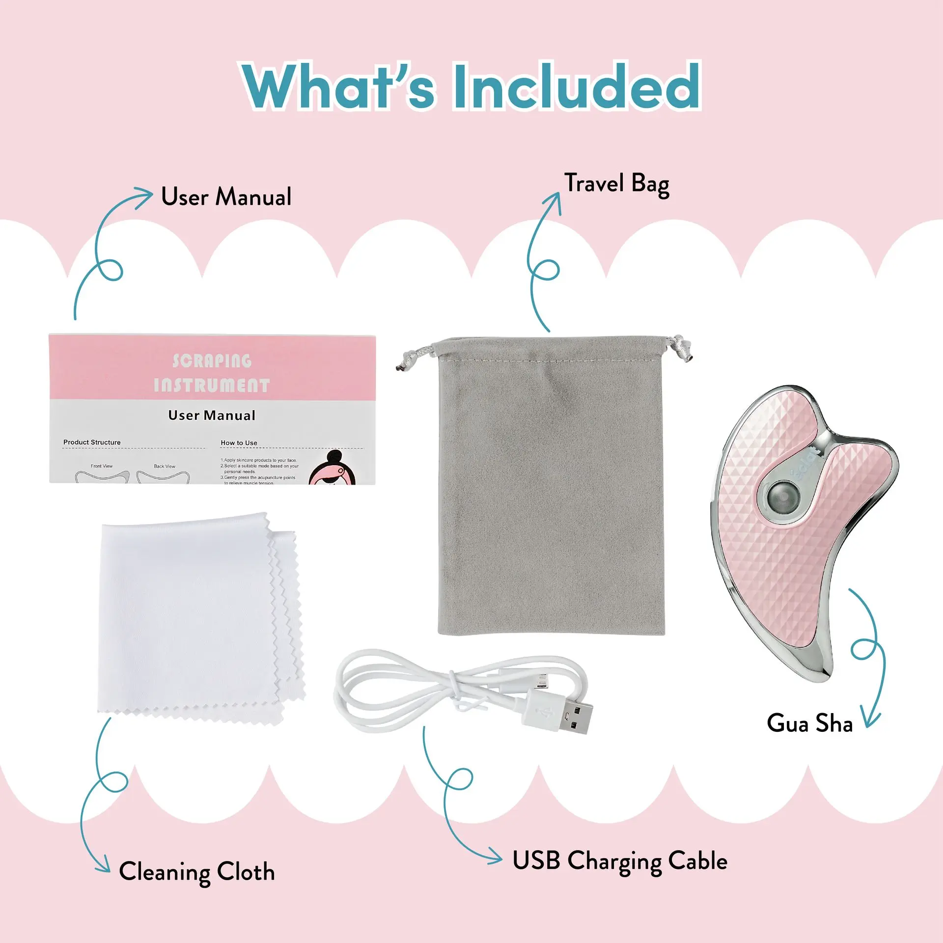 éclat Heated Gua Sha Facial Massager for Face & Neck – Depuff, Lift & Glow - Image 17