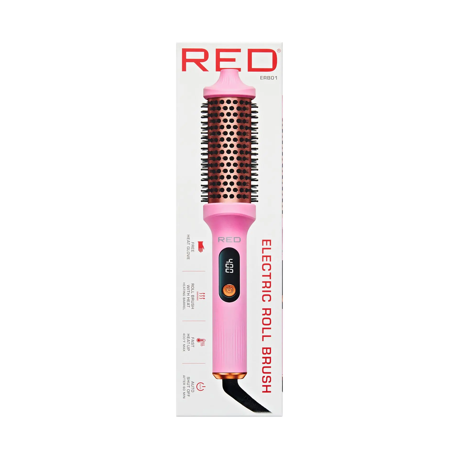 RED by KISS Heated Roll Brush 2 in 1 Curling Iron & Volumizing Hair Brush - Image 8