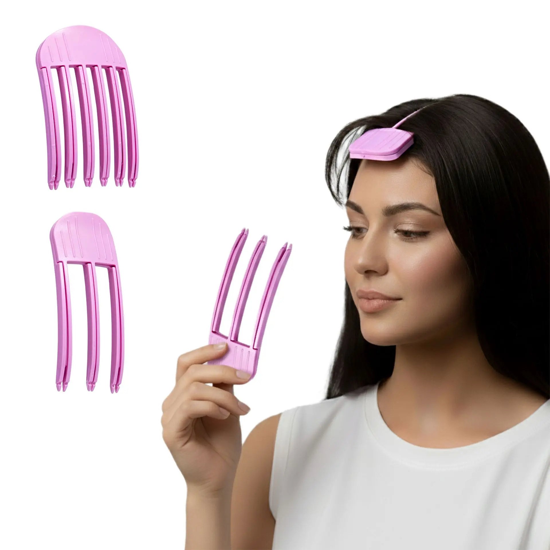 éclat Heatless Volumizing Hair Root Booster Clips - 2pcs Set - Image 6