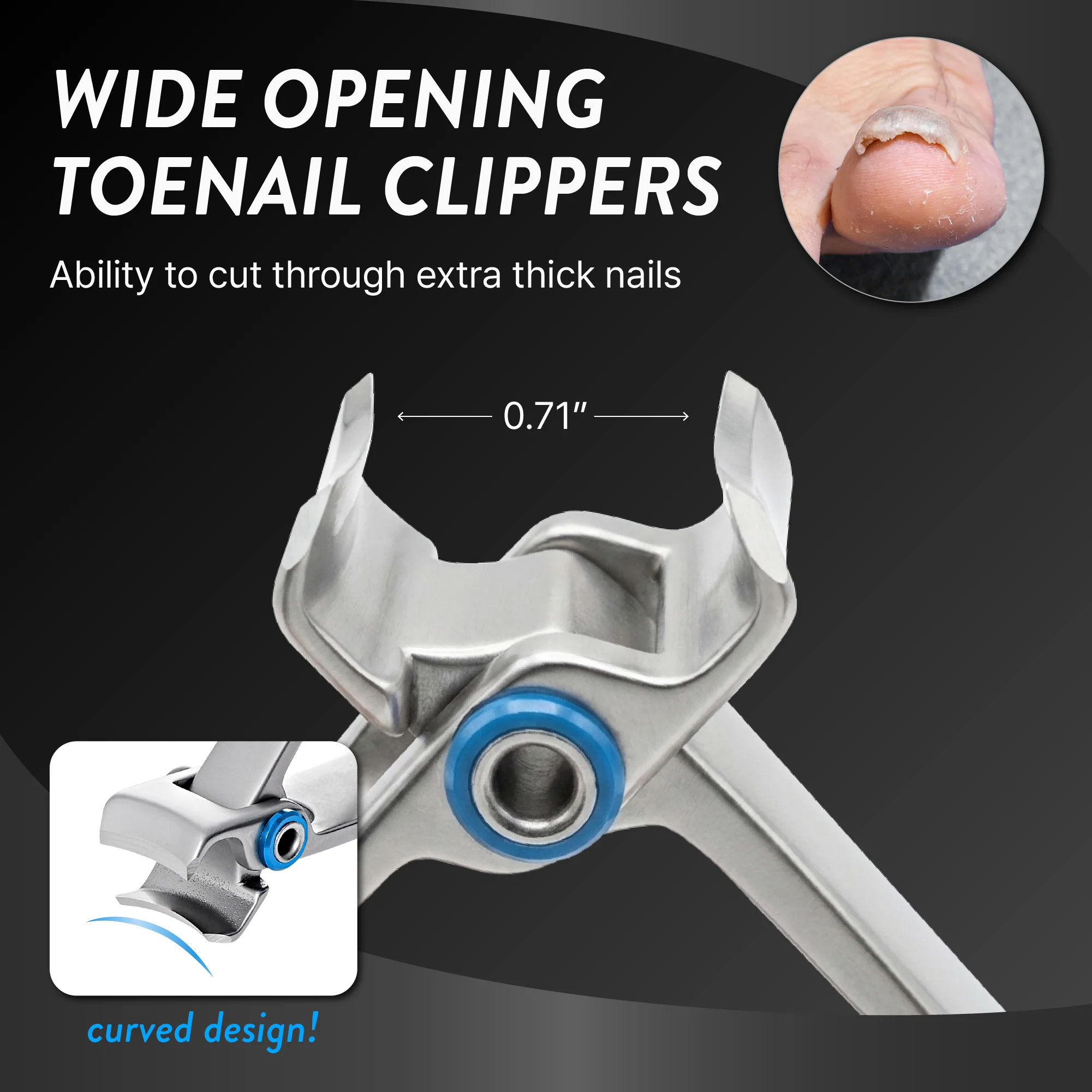 MAVIE Heavy Duty Ingrown Toenail Clippers for Seniors & Thick Nails - Image 11