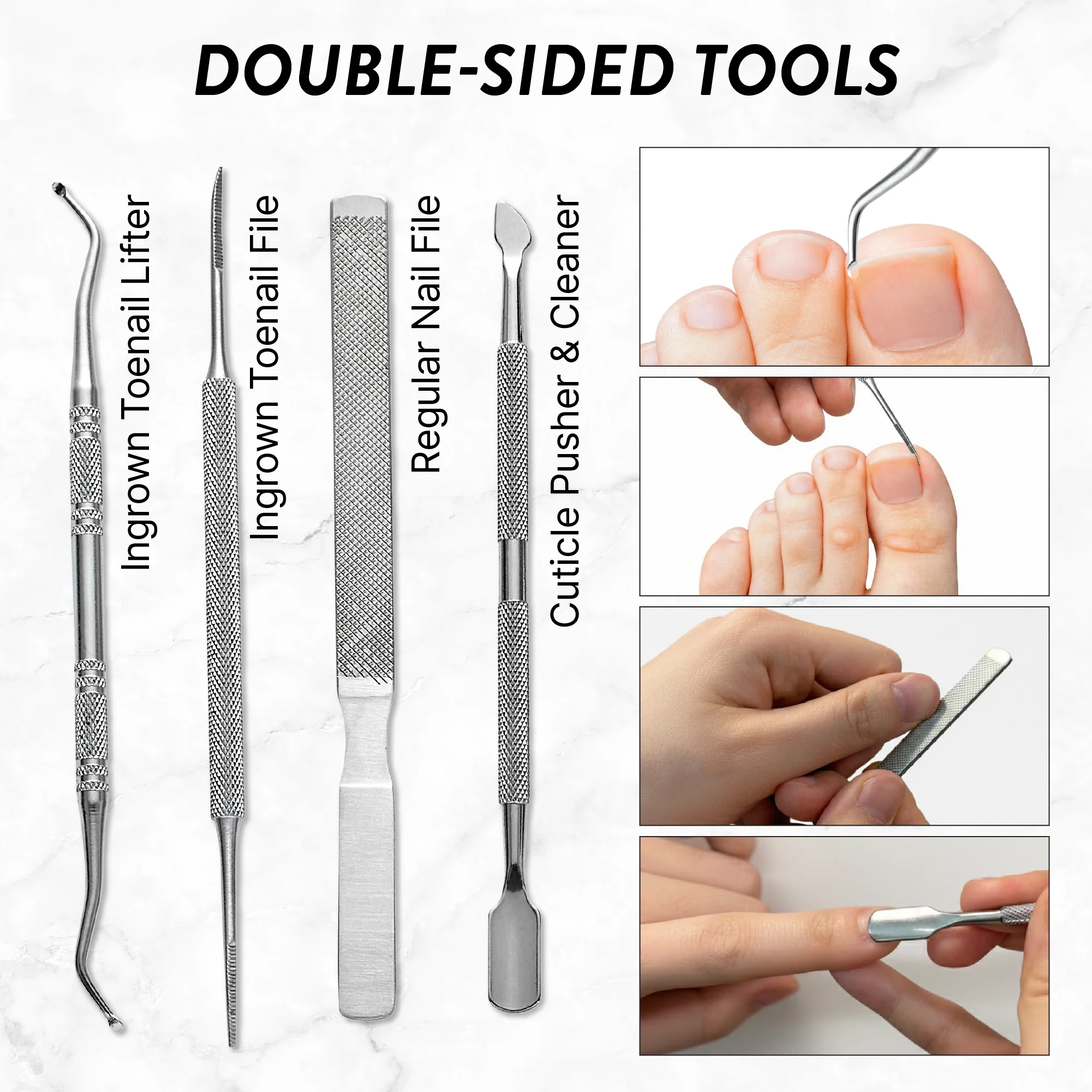 MAVIE Heavy Duty Ingrown Toenail Clippers for Seniors & Thick Nails - Image 5