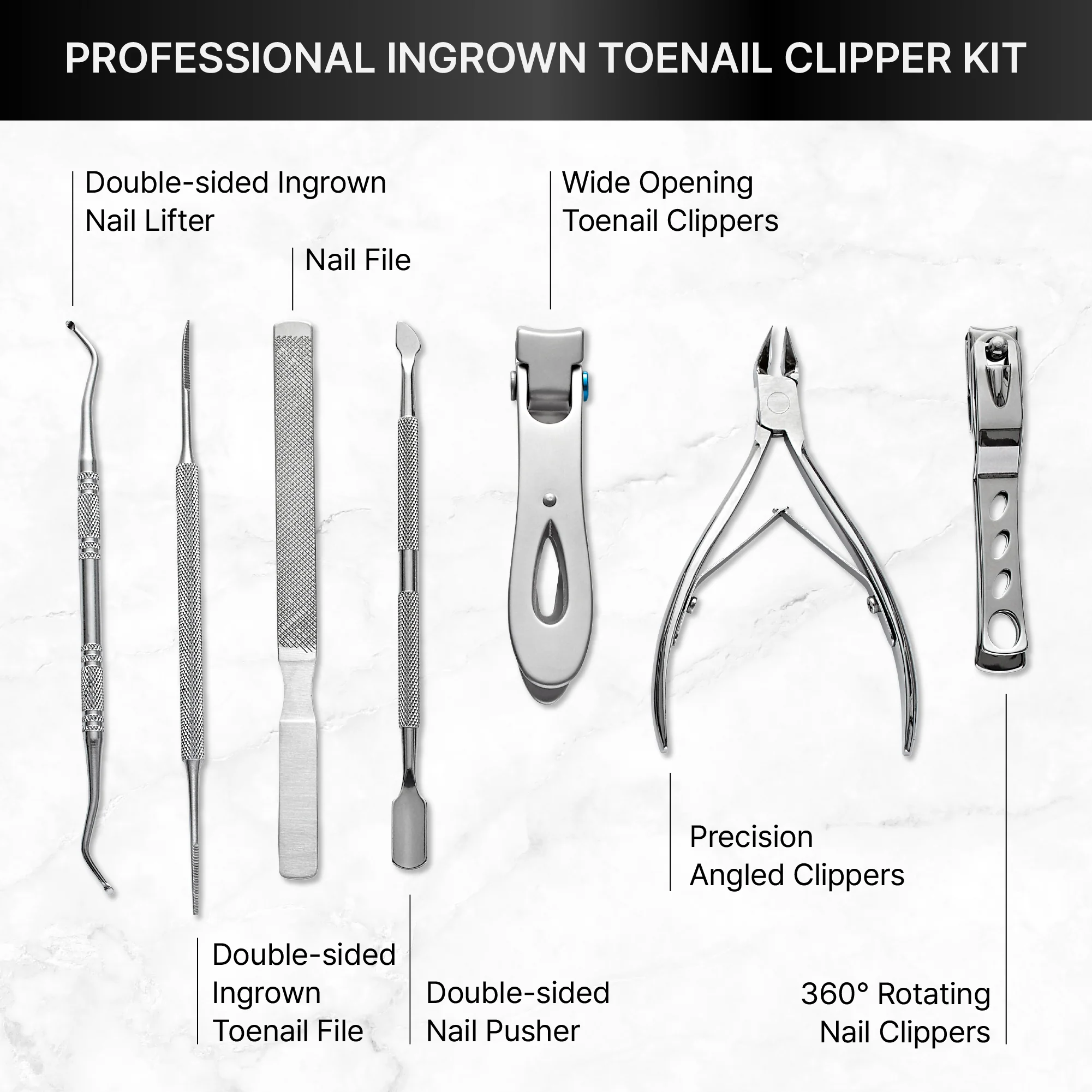 MAVIE Heavy Duty Ingrown Toenail Clippers for Seniors & Thick Nails - Image 6