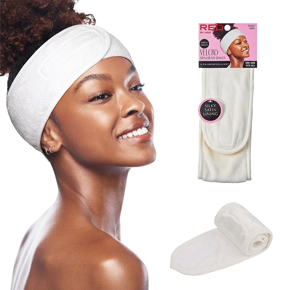 RED by KISS Hook and Loop Fastener Spa Headband - Image 2