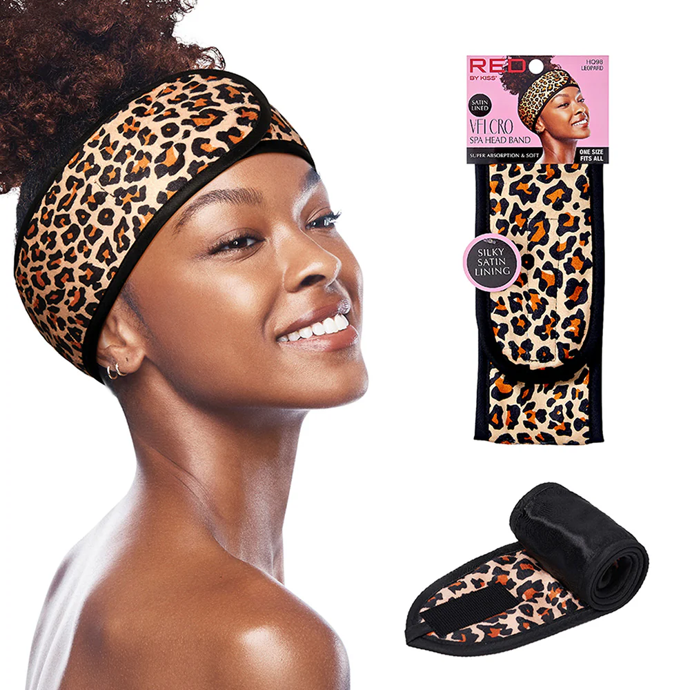 RED by KISS Hook and Loop Fastener Spa Headband - Image 3