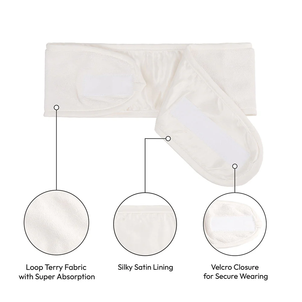 RED by KISS Hook and Loop Fastener Spa Headband - Image 4