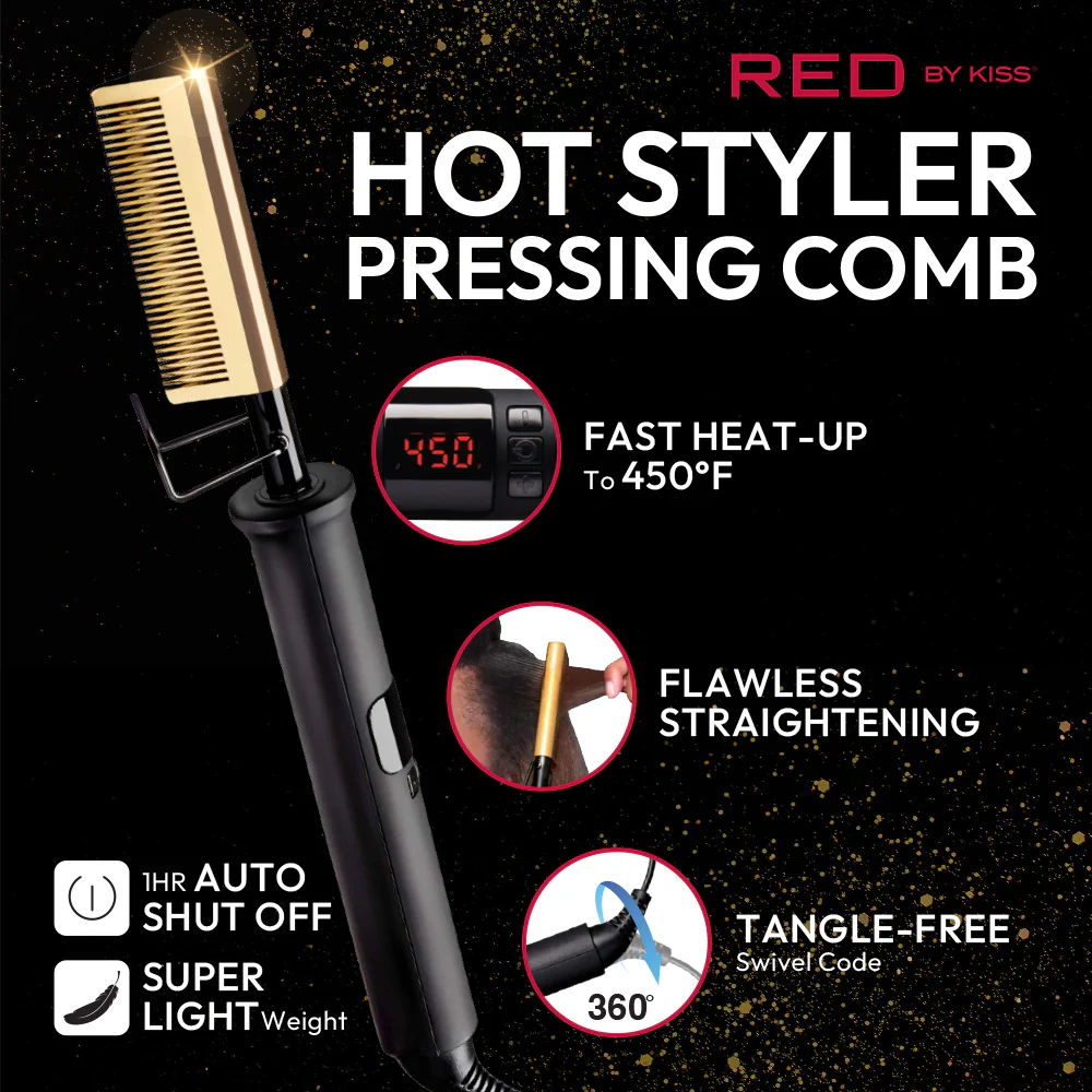 RED by KISS Hot Styler Pressing Comb - Image 3