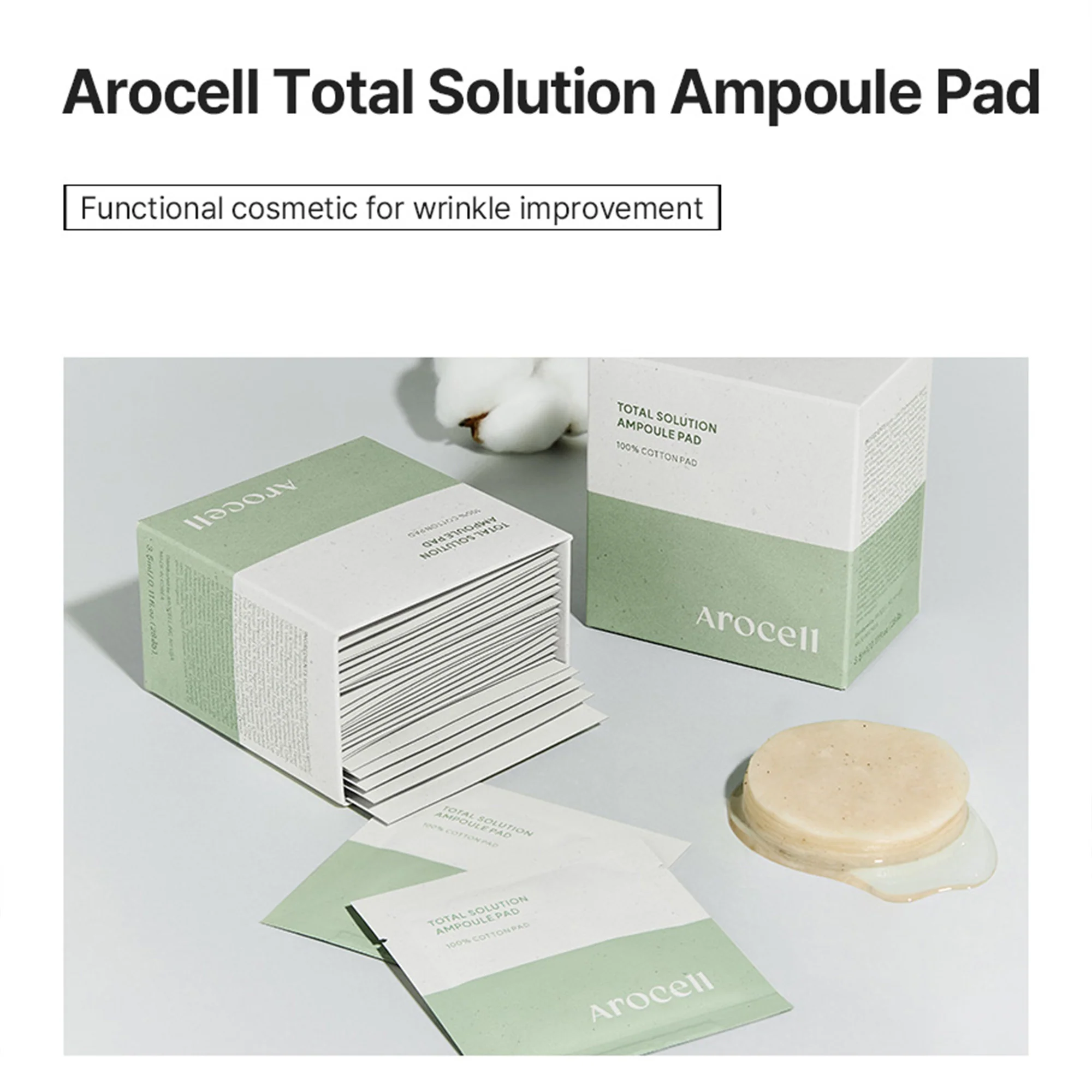 Arocell Hyaluronic Acid Korean Toner Pad – Total Solution Ampoule Pad for Deep Hydration - Image 13