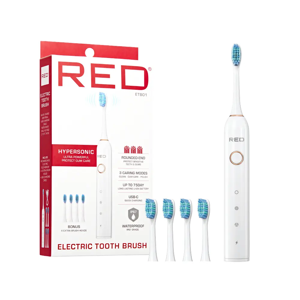 RED by KISS Hypersonic Sonic Electric Toothbrush – Waterproof Design with 75-Day Battery Life - Image 40