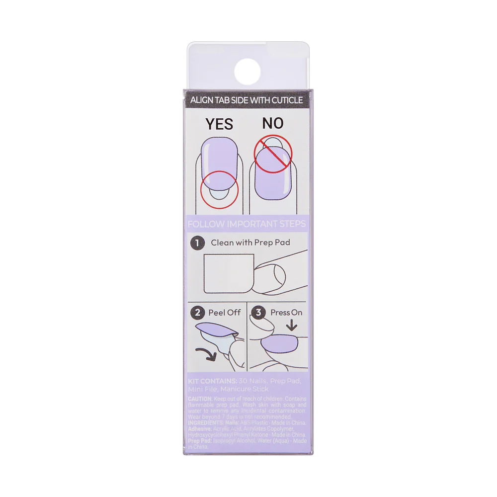 KISS imPRESS Color Nails - Lavender Jello - Image 6