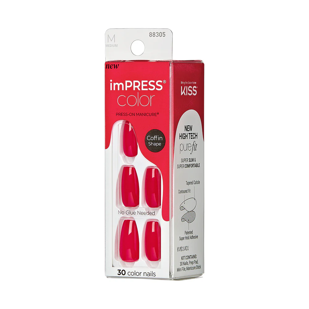 KISS imPRESS Color Press On Nails -  Beet Snacks - Image 5