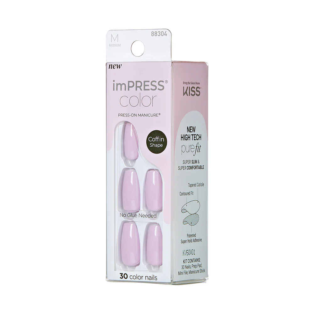 KISS imPRESS Color Press On Nails - French Lavender - Image 5