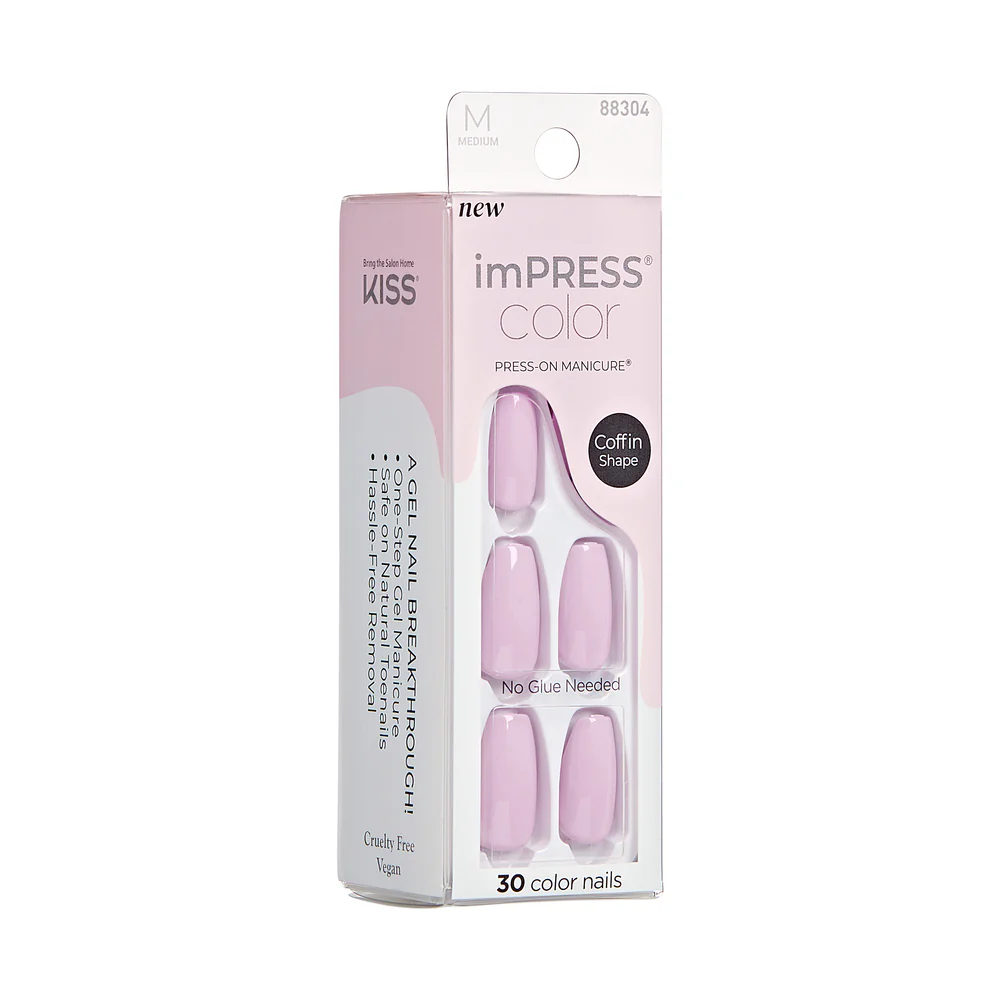KISS imPRESS Color Press On Nails - French Lavender - Image 6