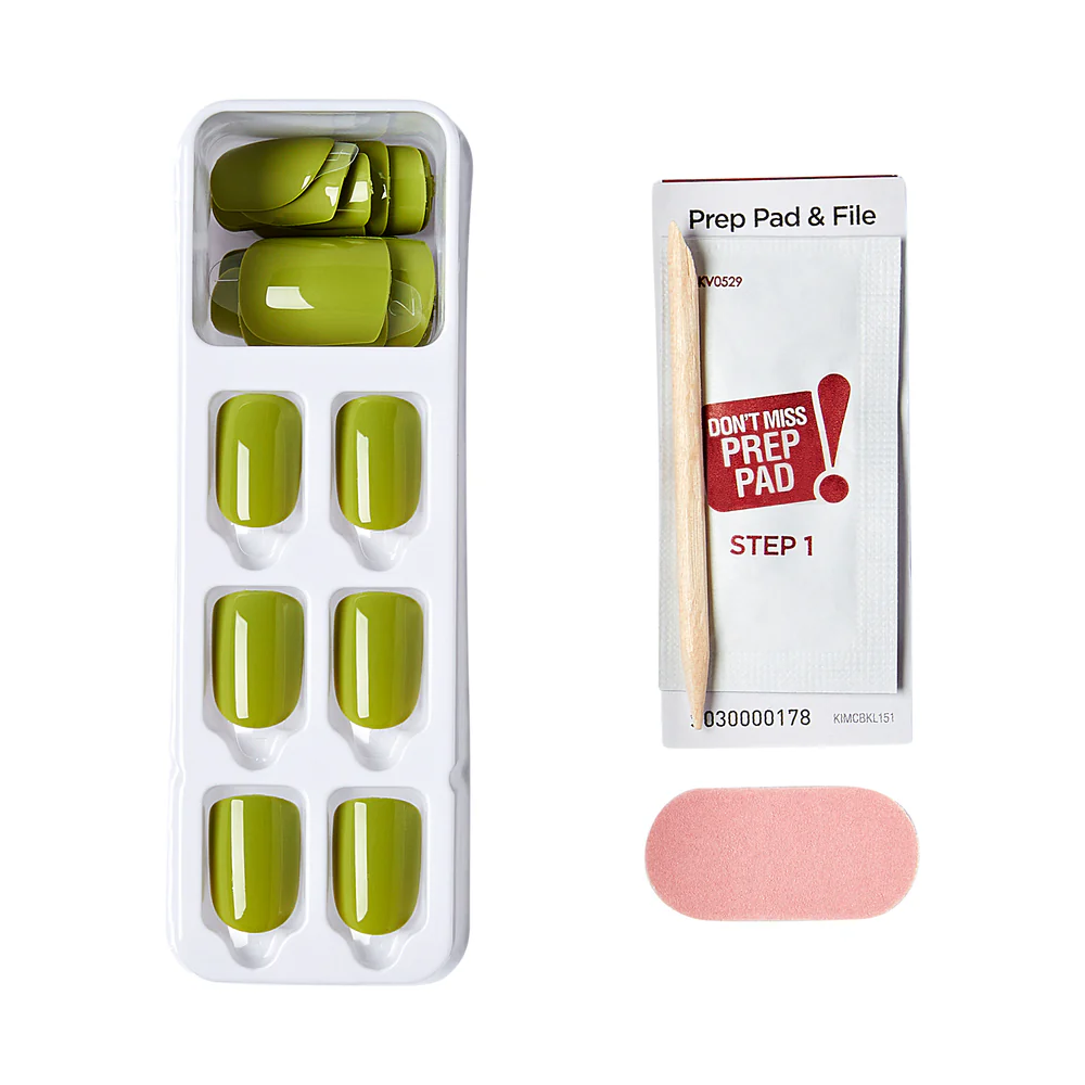 KISS imPRESS Color Press On Nails - Green Juice - Image 3