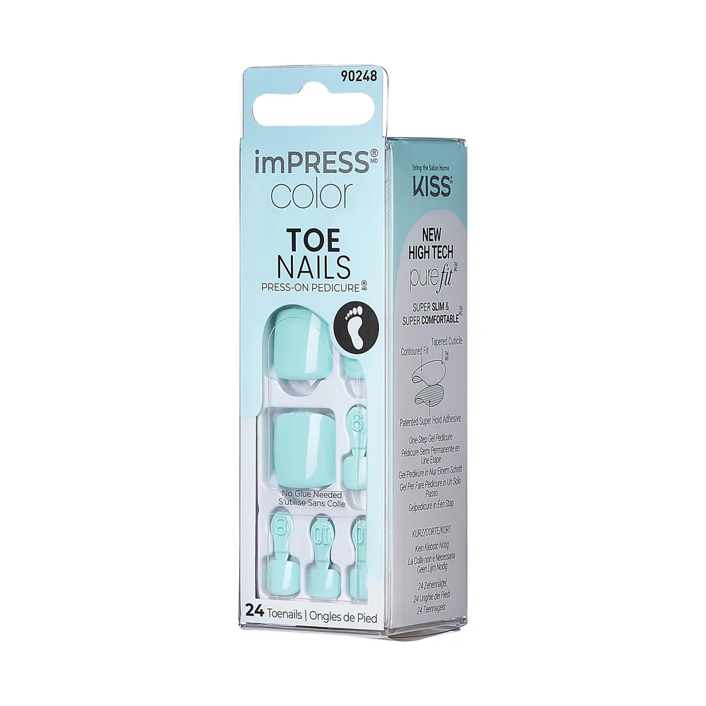 KISS imPRESS Color Toe Nails - Moonseed - Image 6