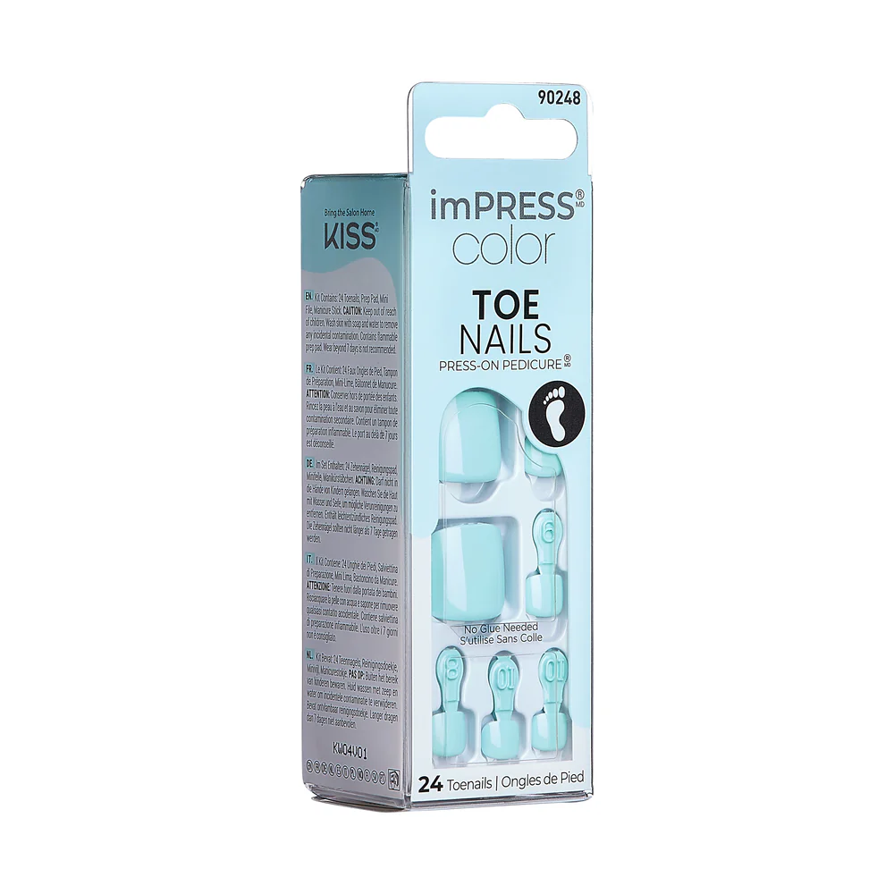 KISS imPRESS Color Toe Nails - Moonseed - Image 7