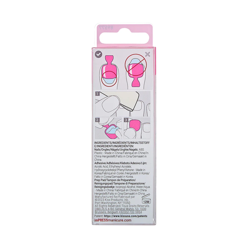KISS imPRESS Color Toe Nails - Spun Sugar - Image 8