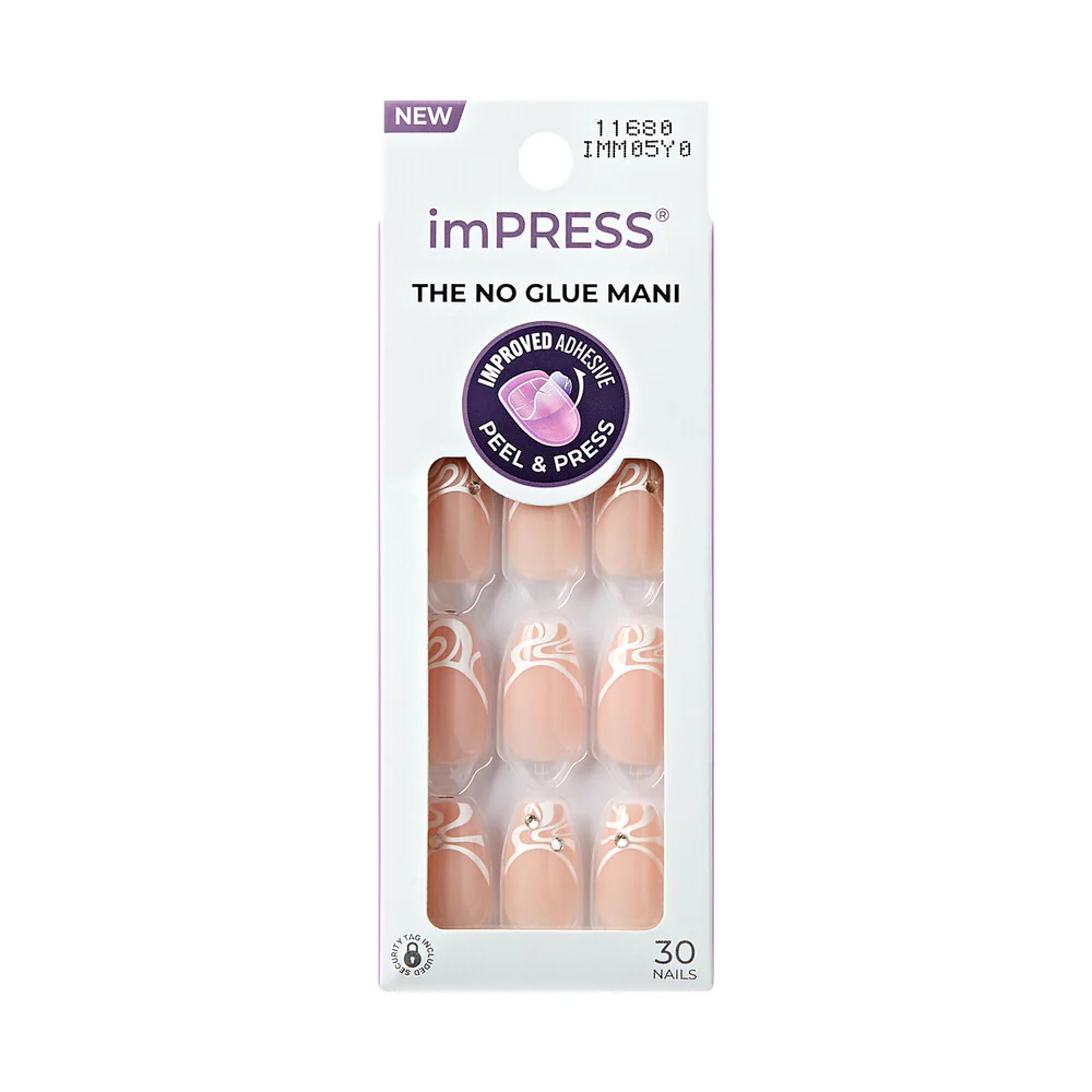 KISS imPRESS No Glue French Manicure Press-On Nails - Image 4