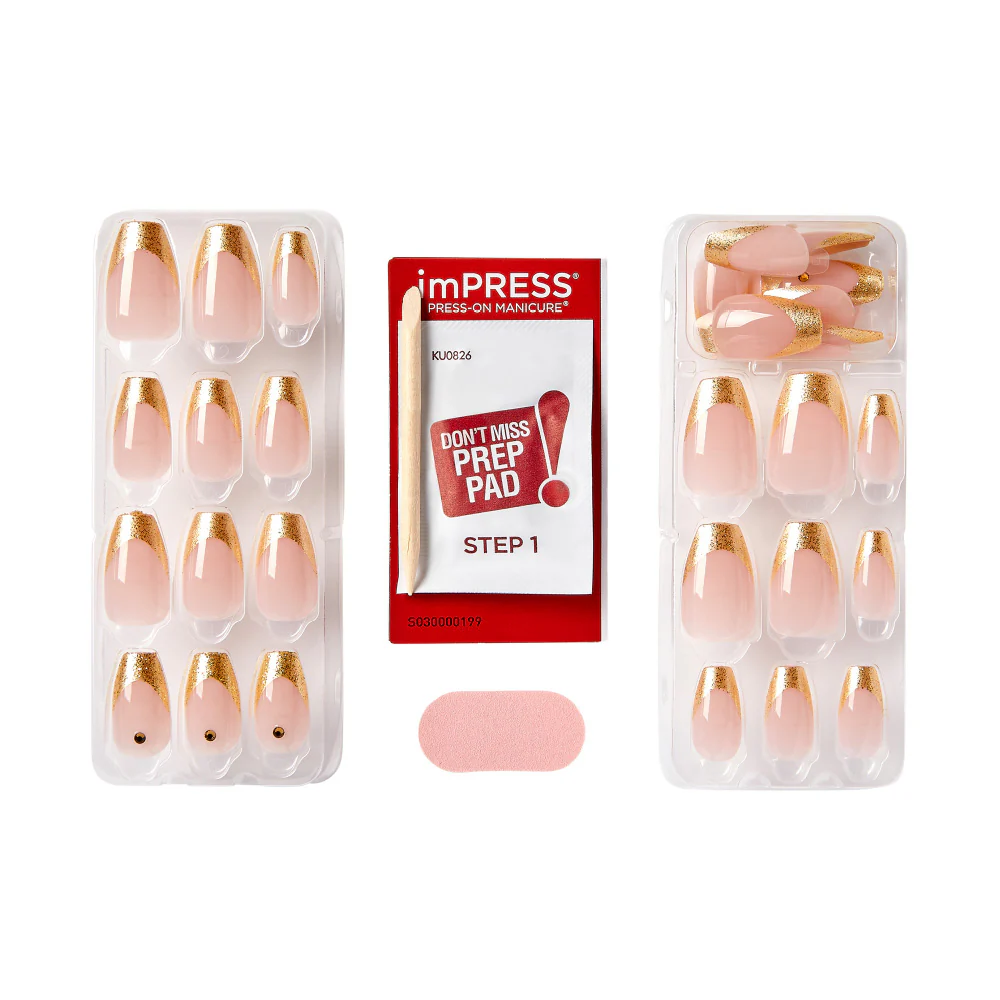 KISS imPRESS No Glue French Manicure Press-On Nails - Image 7