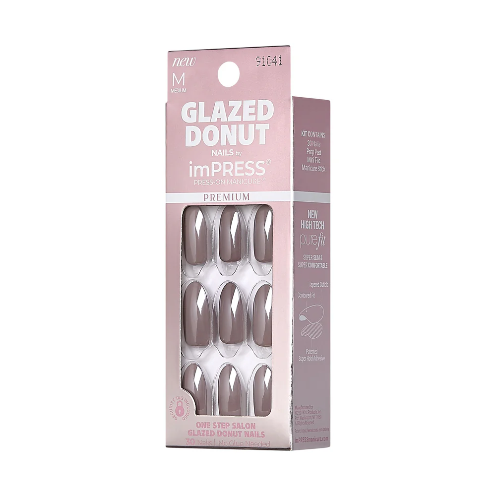 KISS imPRESS Premium Glazed Donut Press On Nails - Chiffon Glazed - Image 6