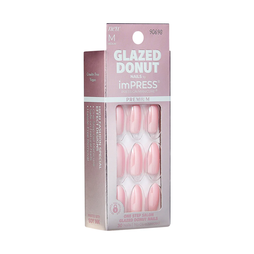 KISS imPRESS Premium Glazed Donut Press On Nails - Strawberry Glazed - Image 5