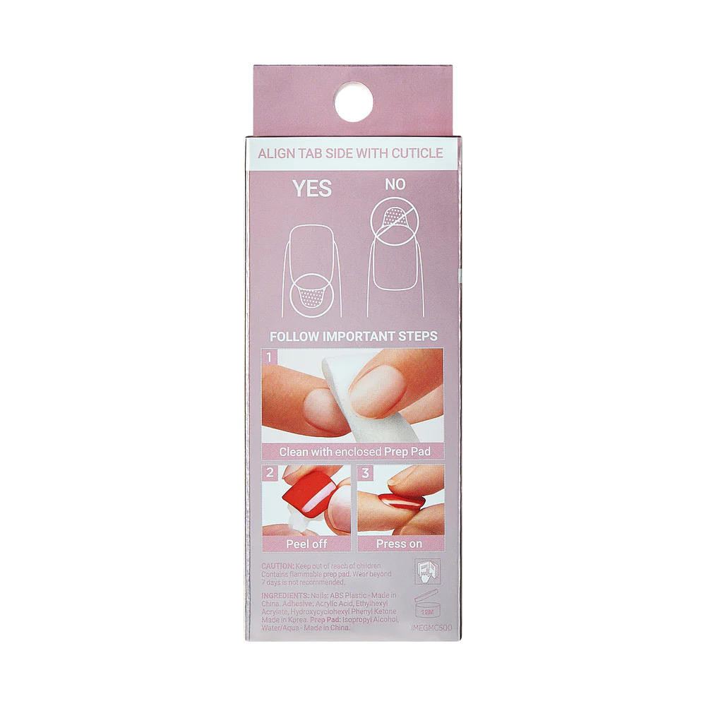 KISS imPRESS Premium Glazed Donut Press On Nails - Strawberry Glazed - Image 6