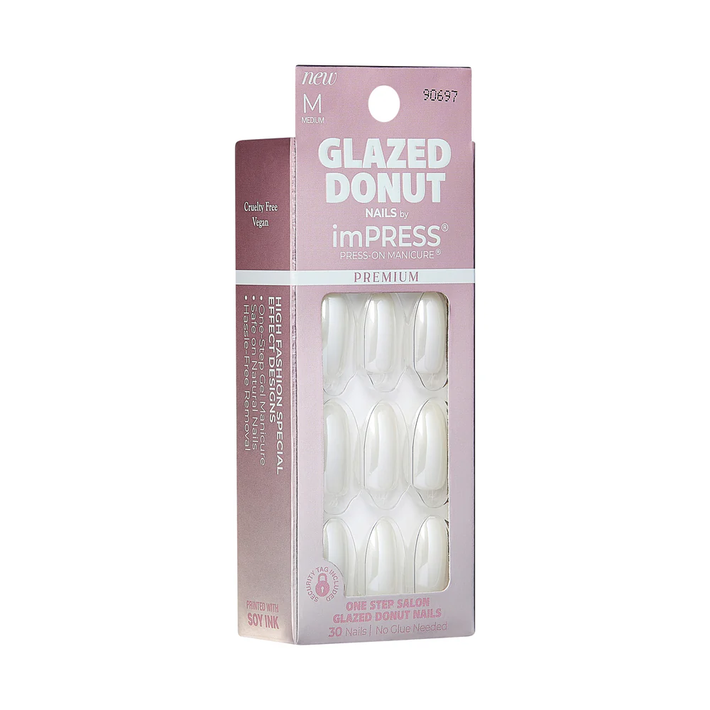 KISS imPRESS Premium Glazed Donut Press On Nails - Vanilla Glazed - Image 5