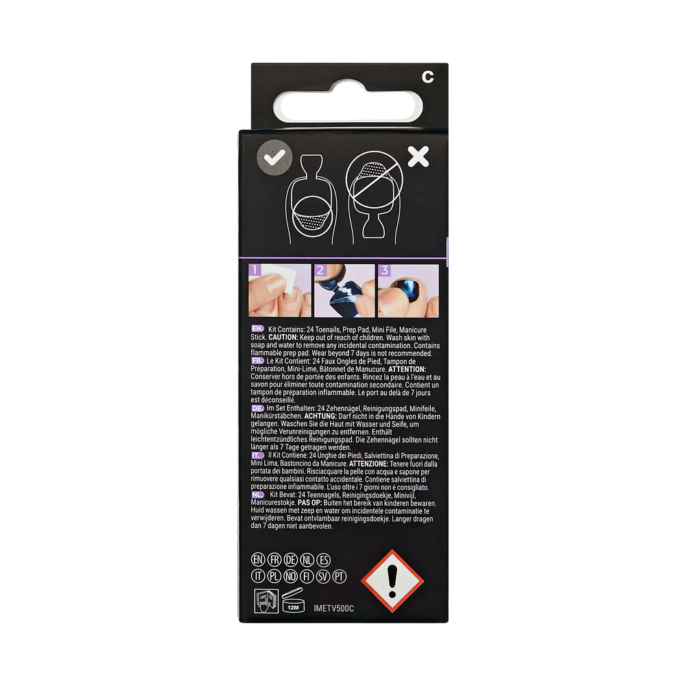 KISS imPRESS Premium Press On Toe Nails - Sweet Delight - Image 8